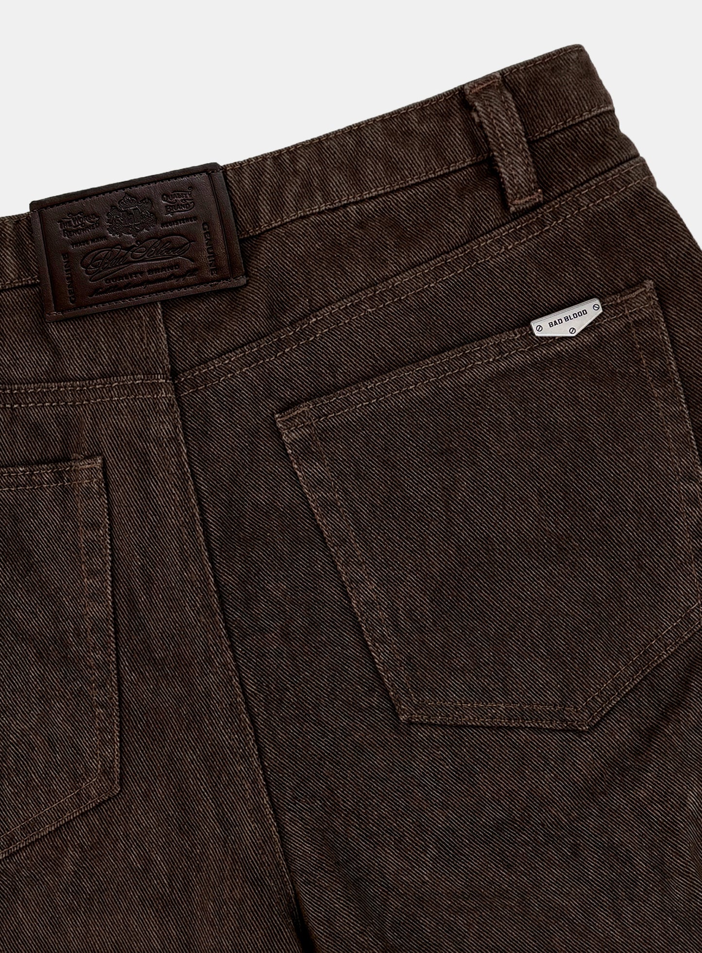 [w-pts26-042] 701 Semi Curved Fit Pants - Brown