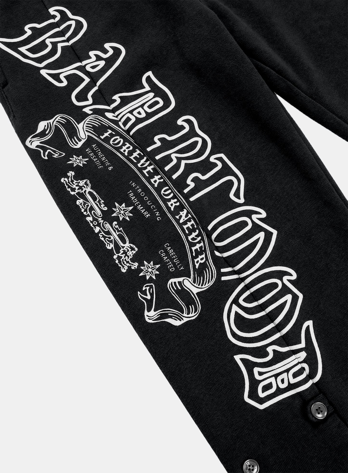 [w-pts26-058] Mystic Capsule Semi-Curved Fit Joggers - Black