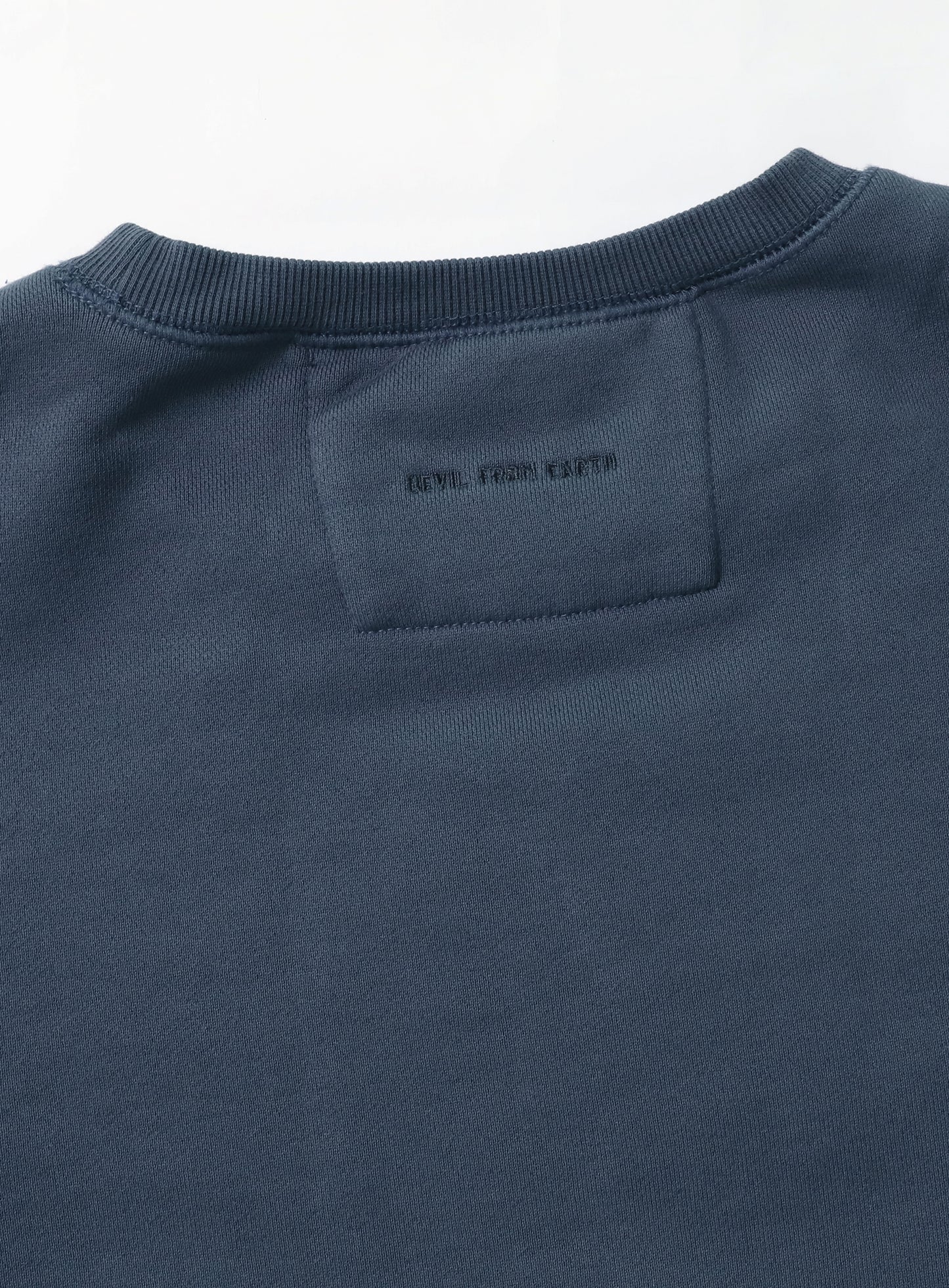 Old Effect Crop Sweatshirt - Lake
