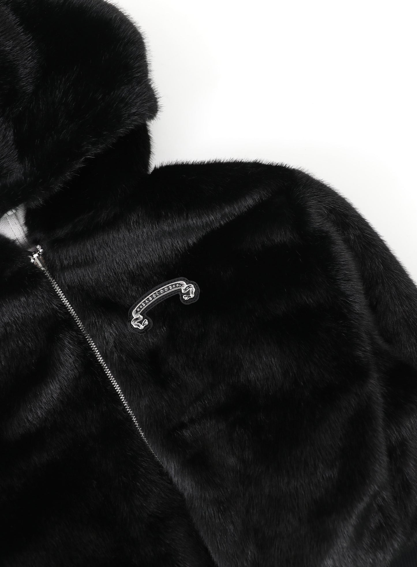 Mystic11 Reversible Fur Hooded Jacket - White/Black