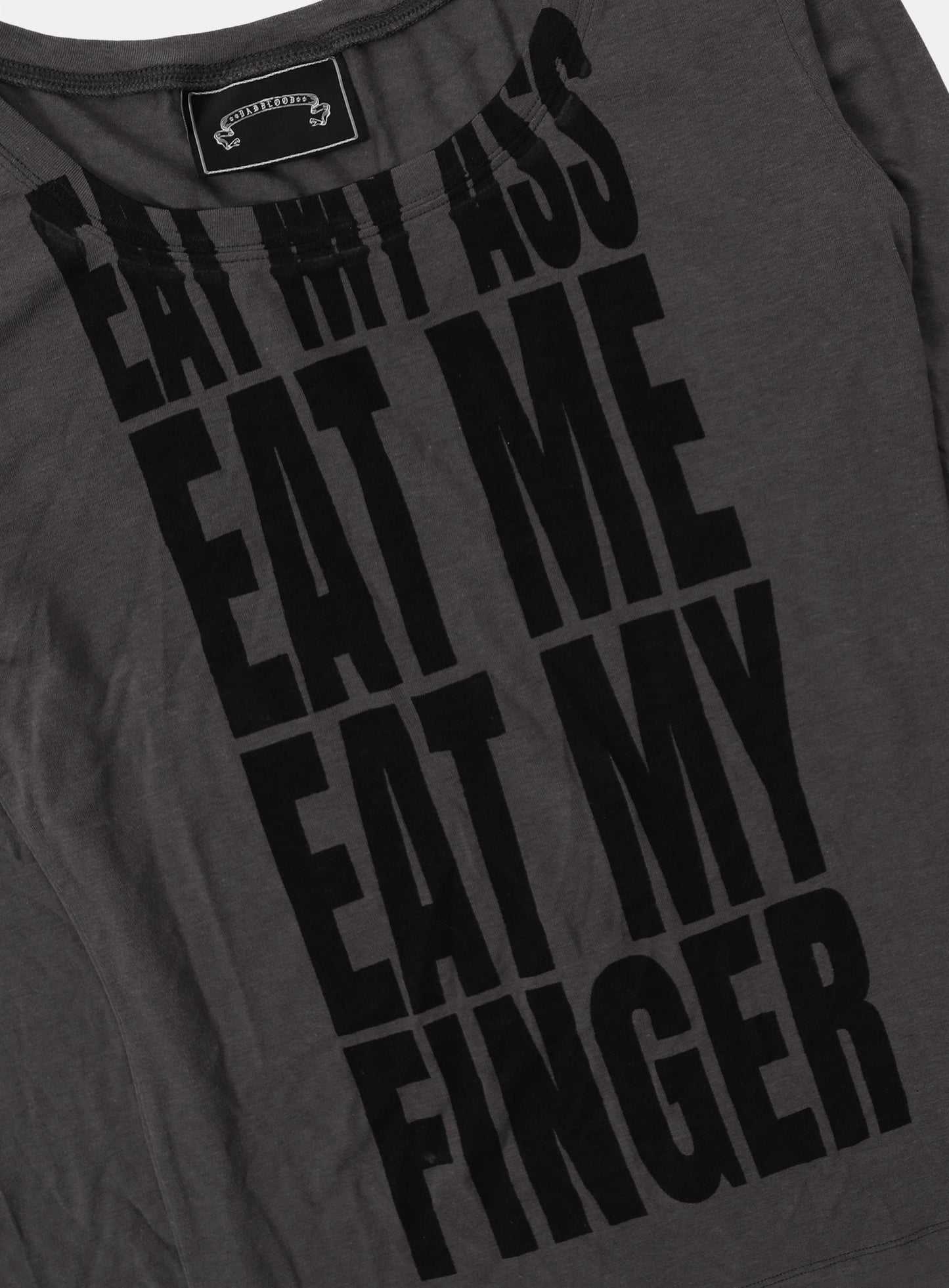 Eat Me Loose Fit Tee - Charcoal