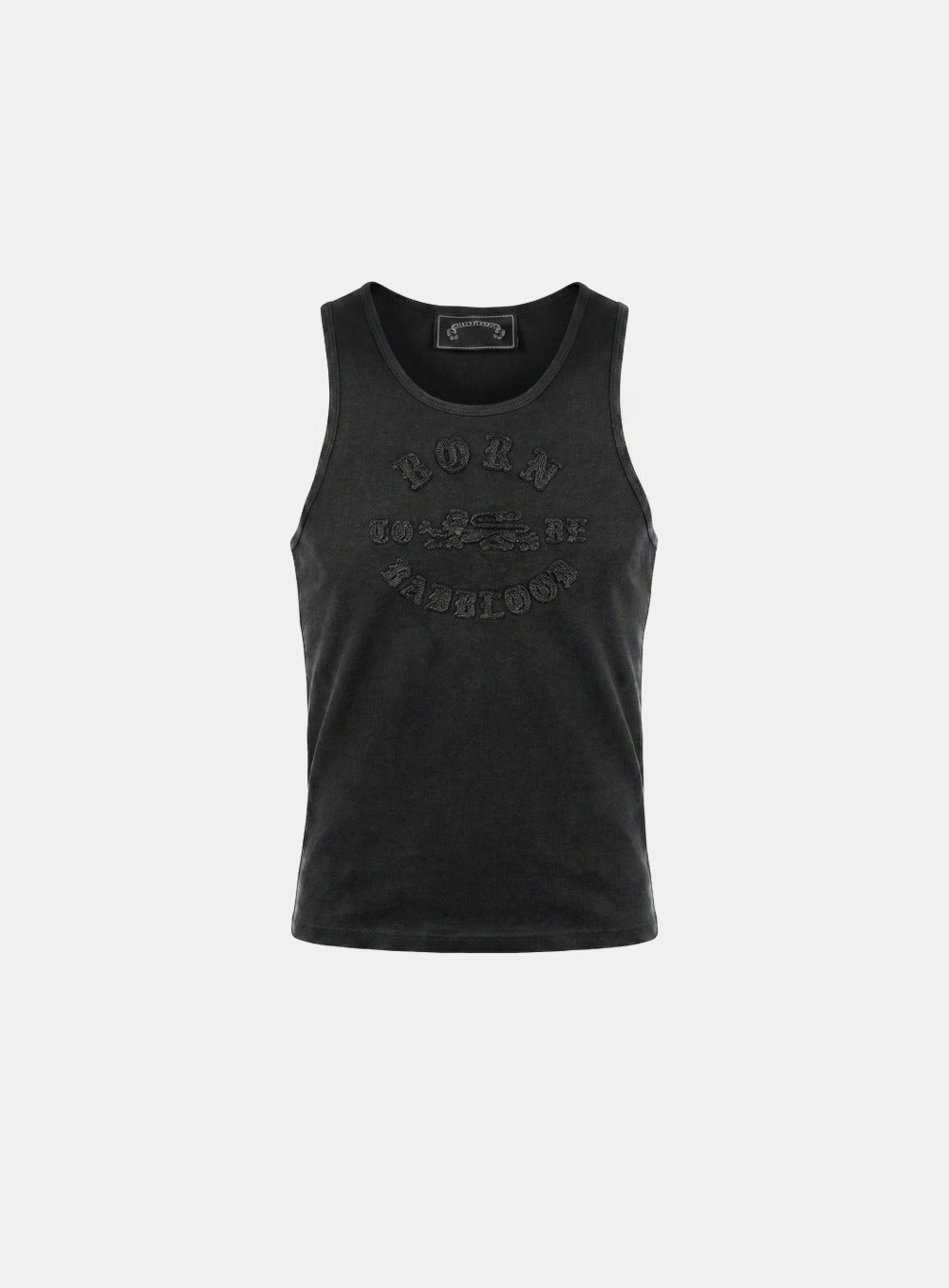 [w-tnk26-019] BORN TO BE Tank - Black