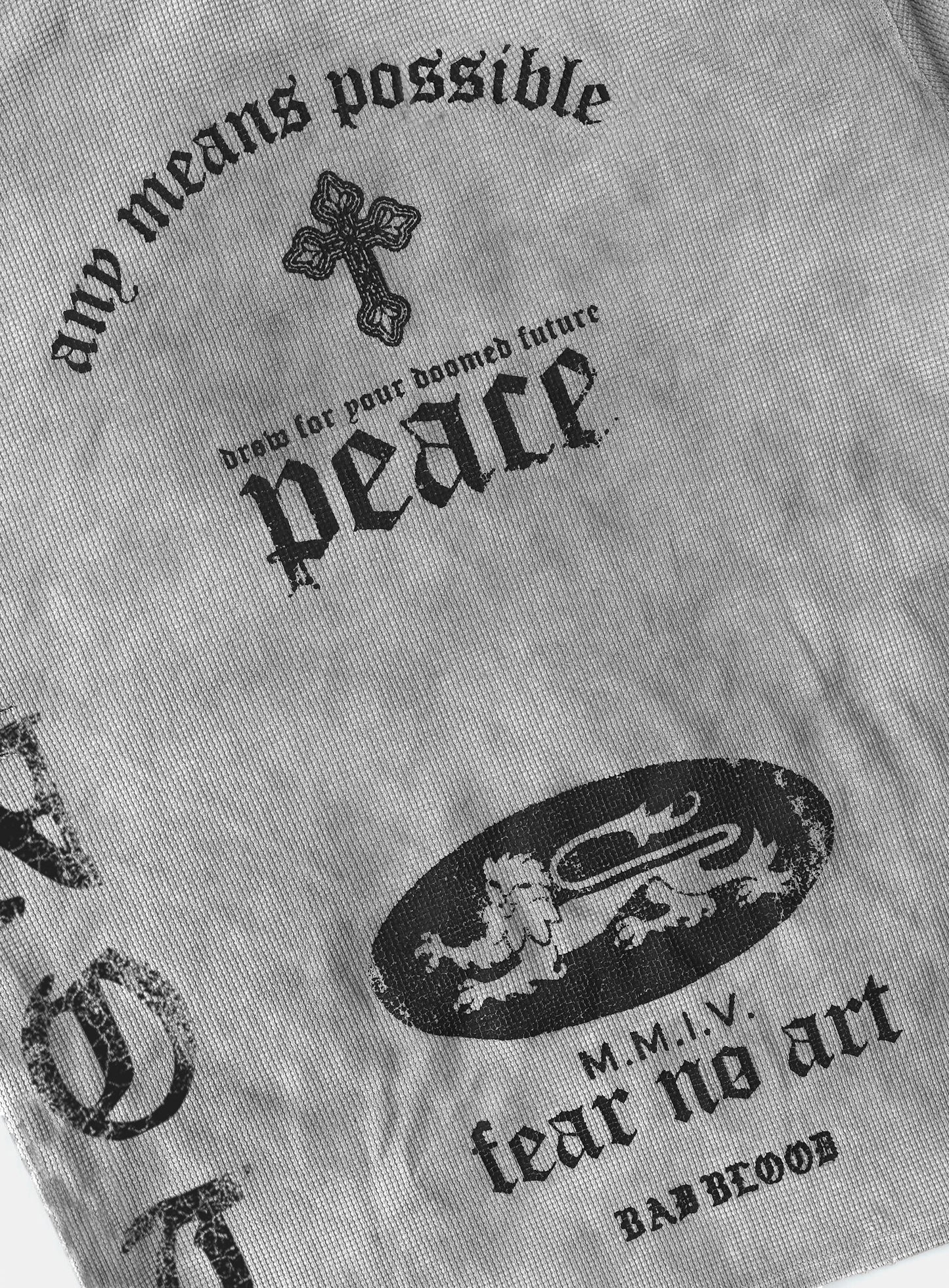 PEACE NOT WAR T-shirt - Dusty White