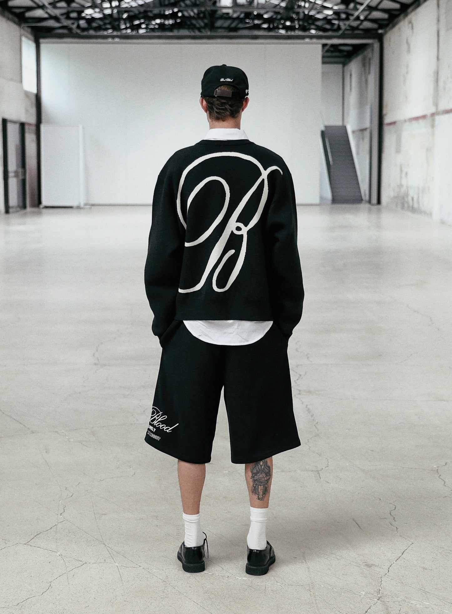 Classic Big Logo Crewneck Sweater - Black