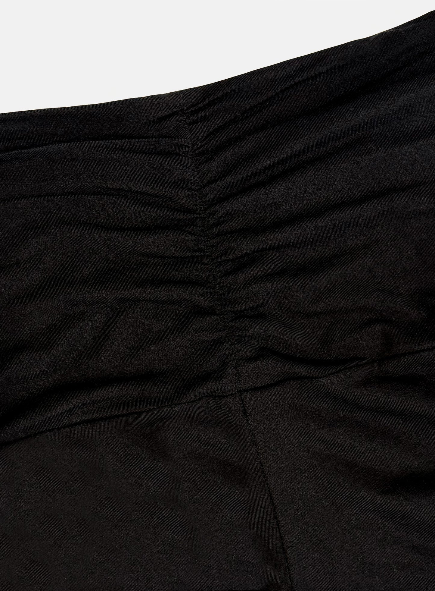 [w-pts26-078] Everyday Tie-Waist Bootcut Pants - Black