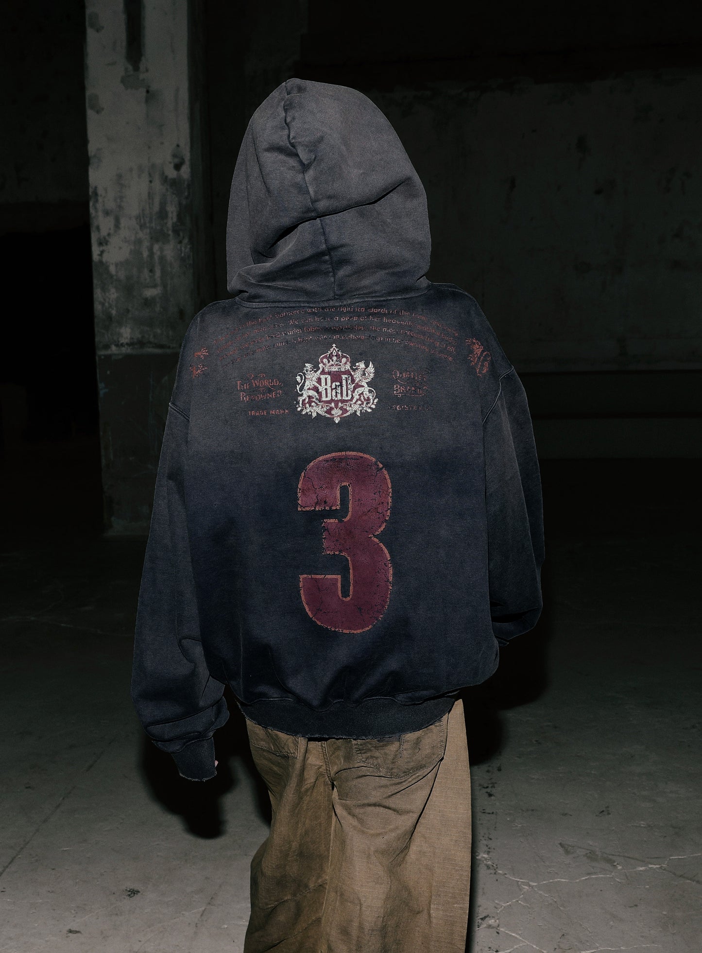 Royal Classic Distressed Hoodie - Navy