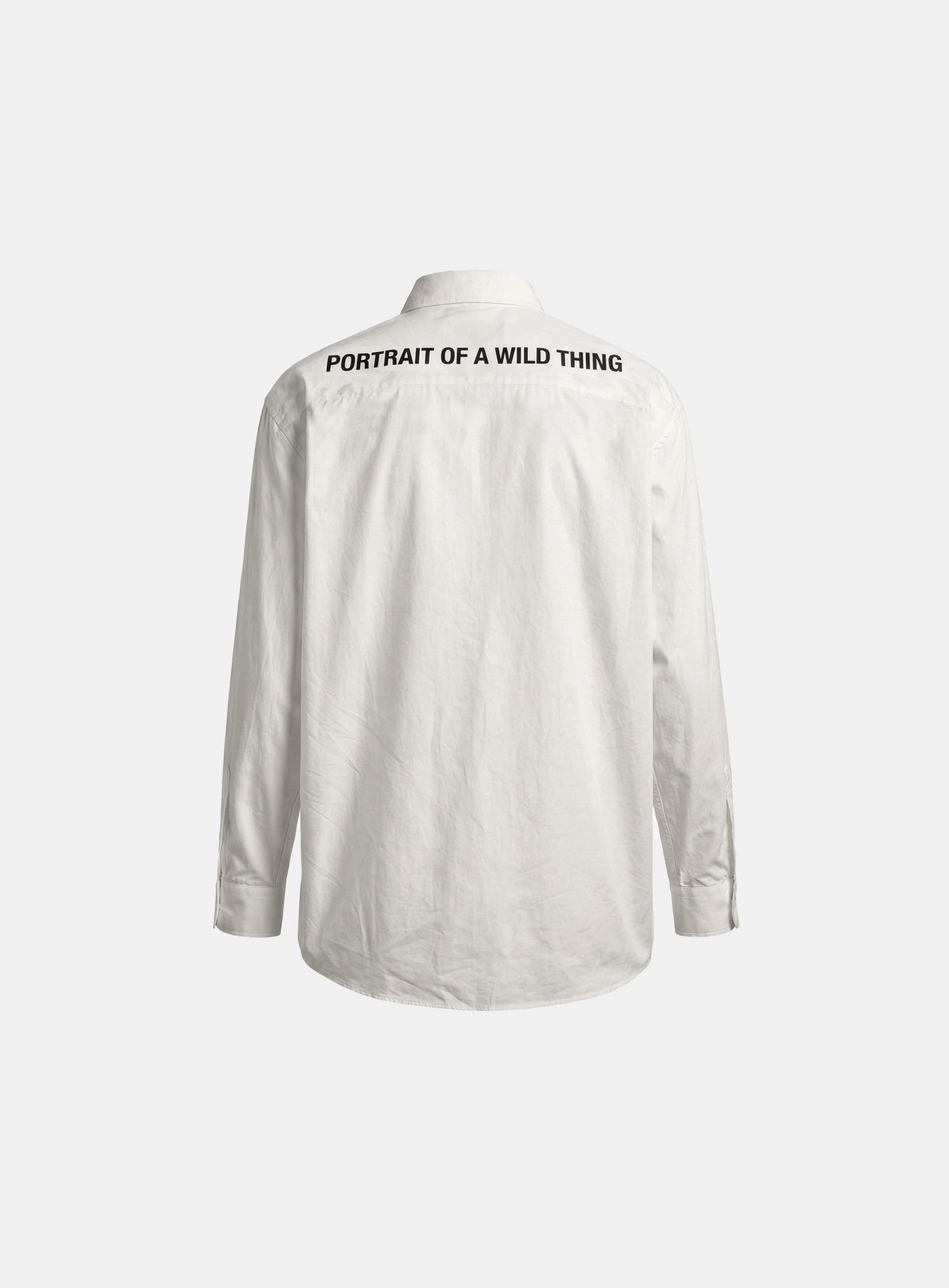 [w-sht26-013] Portrait of a Wild Thing Shirt - White