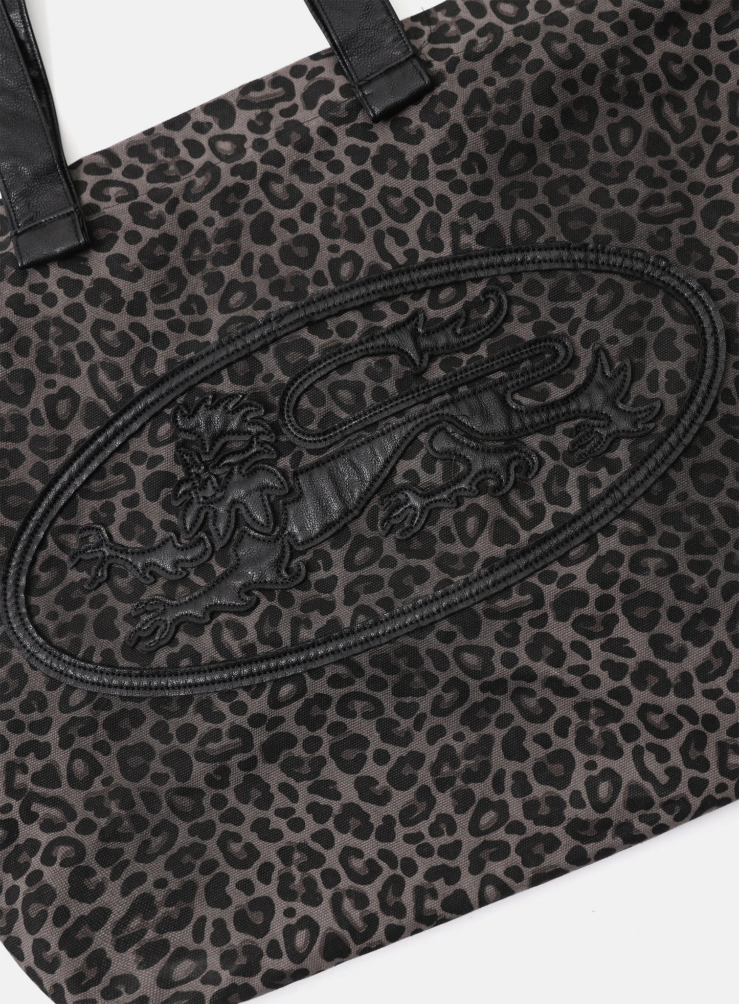 Mystic Patch Shopper Bag - Black Leopard