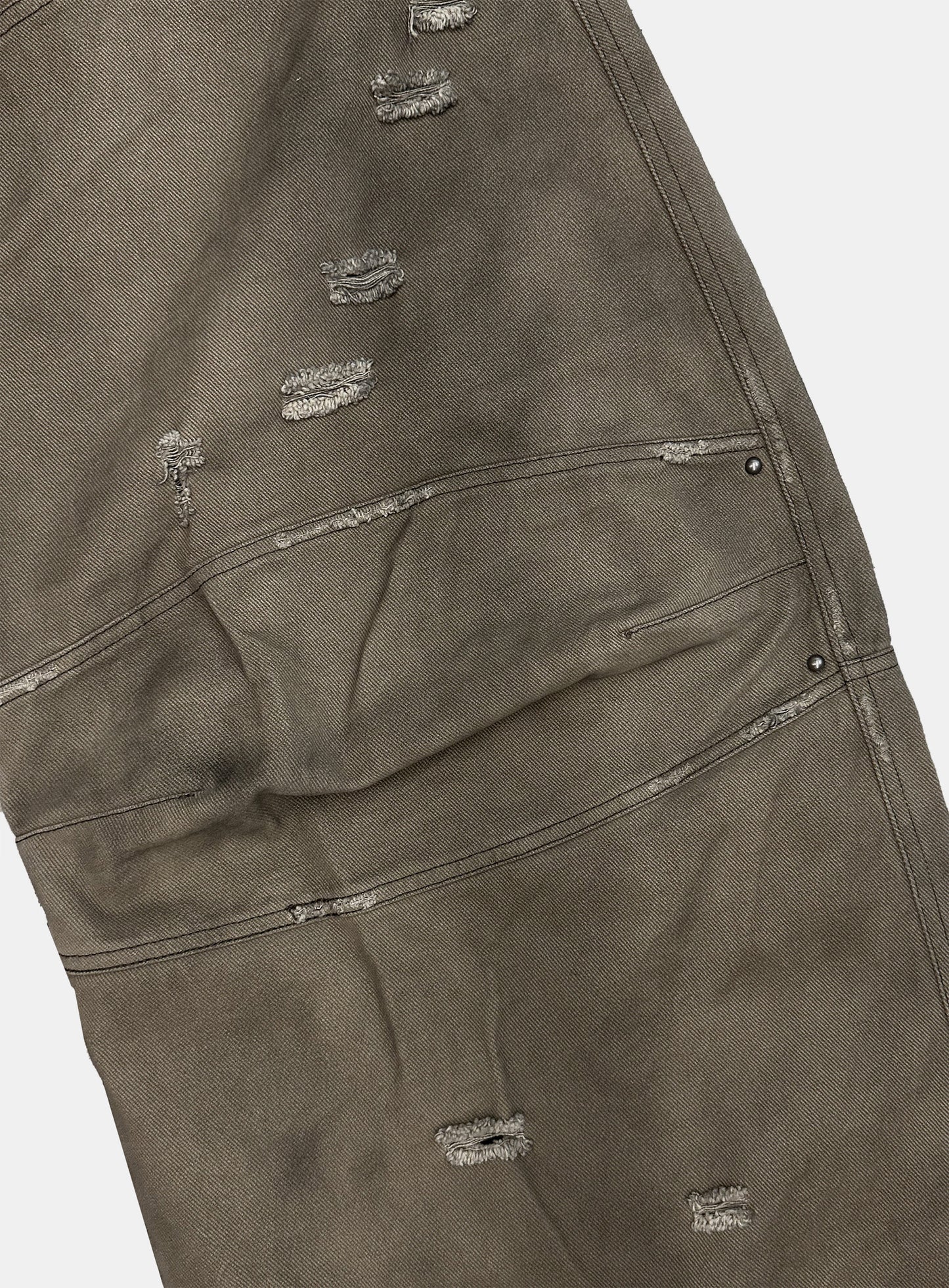 [w-pts25-115] Star Studded Convex Pants - Dusty Beige
