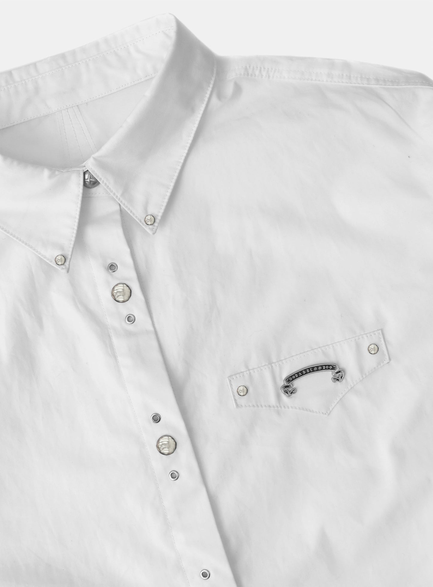 Viper Logo Rivet Shirt - White
