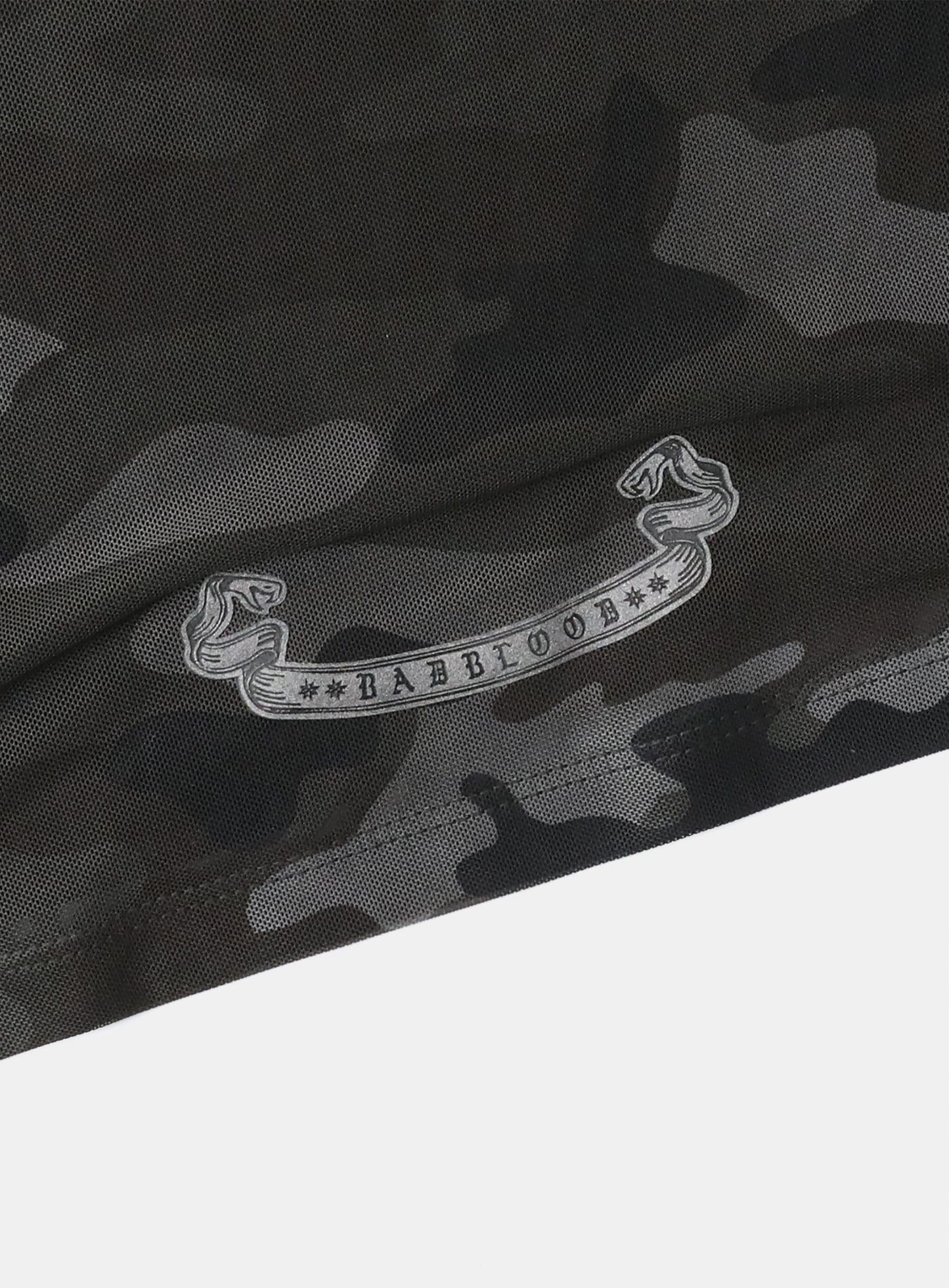 [AQUA] Mystic Logo Reflective Long Sleeve - Black Camo