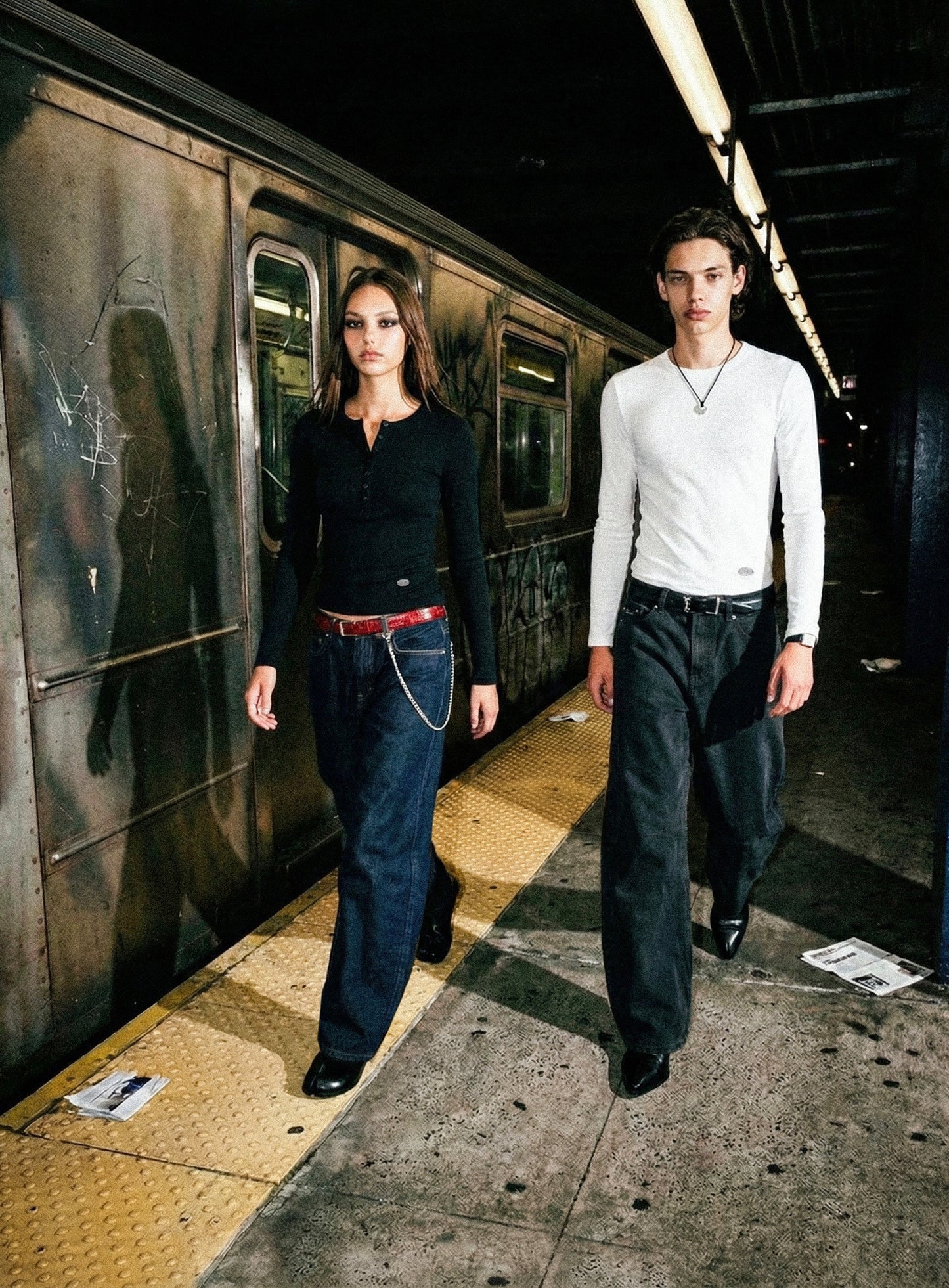 [w-pts26-043] 701 Semi Curved Fit Pants - Denim blue