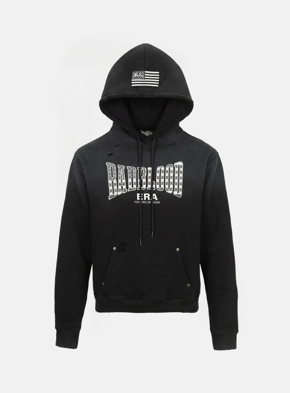 [w-hde25-092] Shield Old Glory Hood - Dusty Black