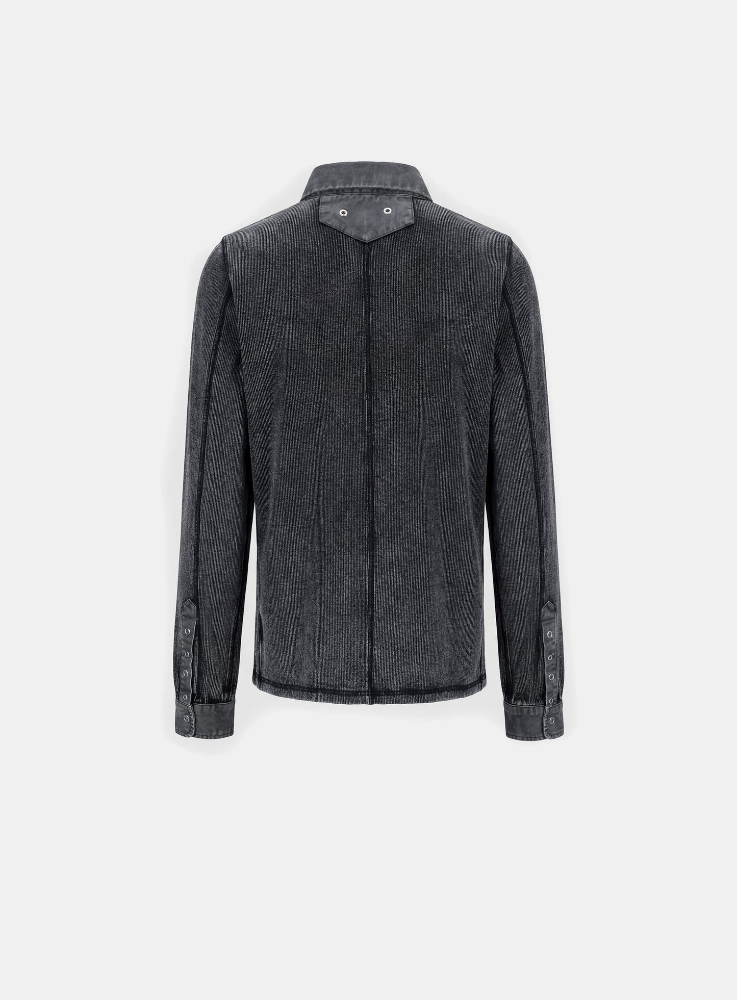 [w-tee26-006] Viper Cotton Rib Polo Shirt - Black