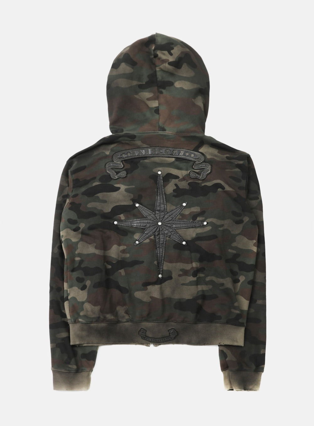 Cosmo Patch Hooded Zip-Up - Green Camo