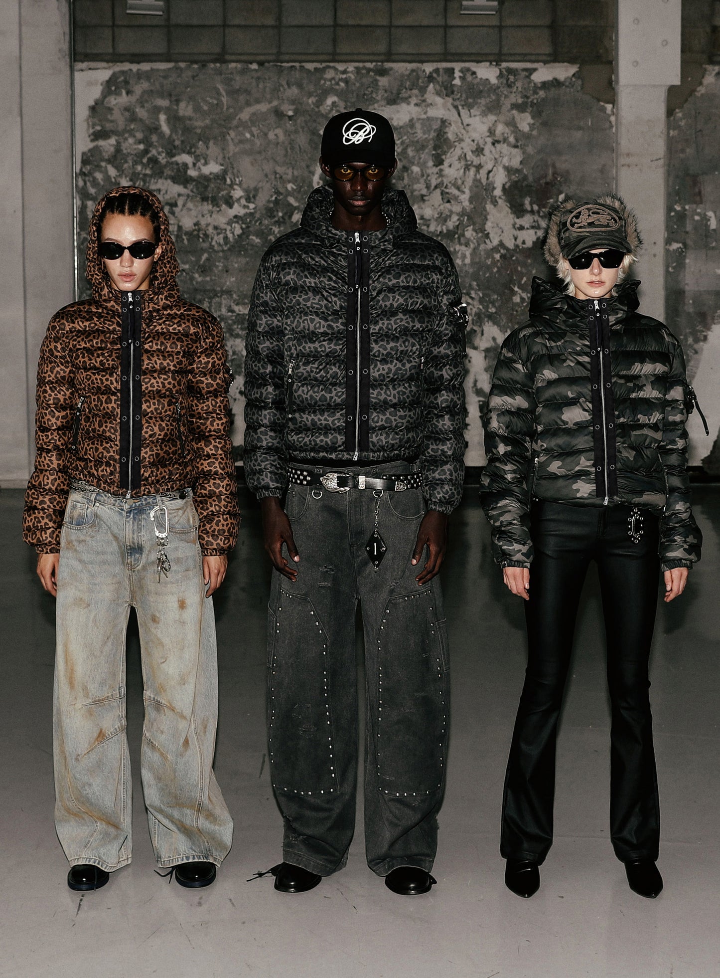 Viper 31-1 Lightweight Hooded Puffer - Grey Leopard