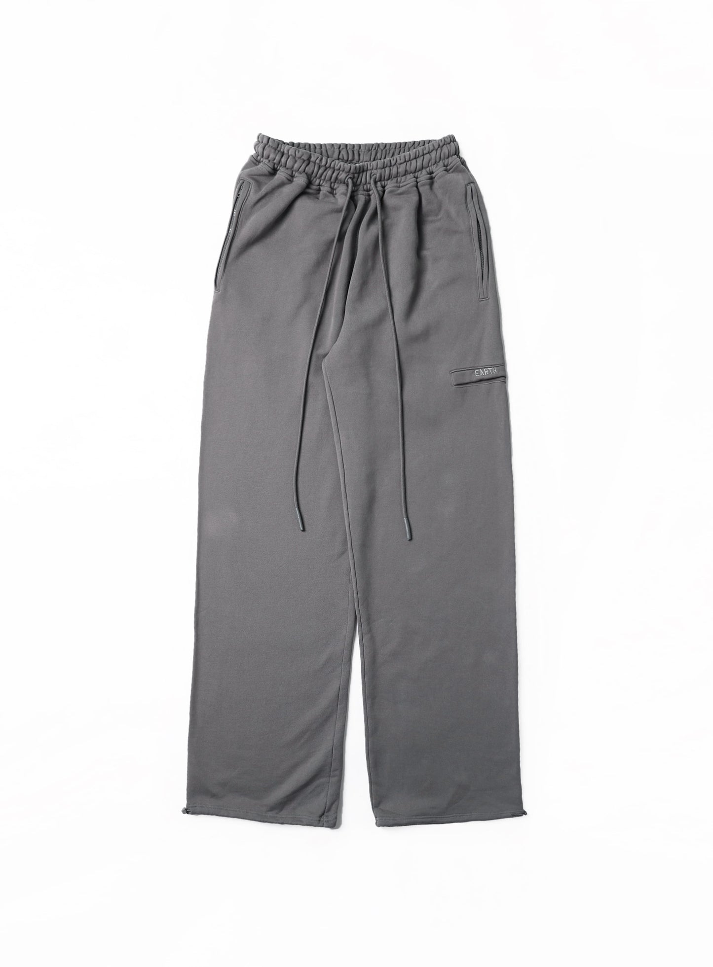 Old Effect Super Wide Trousers - Sleet Gray