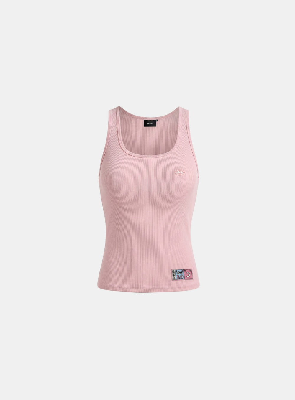 [w-tnk26-070] Ambassador 26 Cotton Lip Classic Tank - Pink