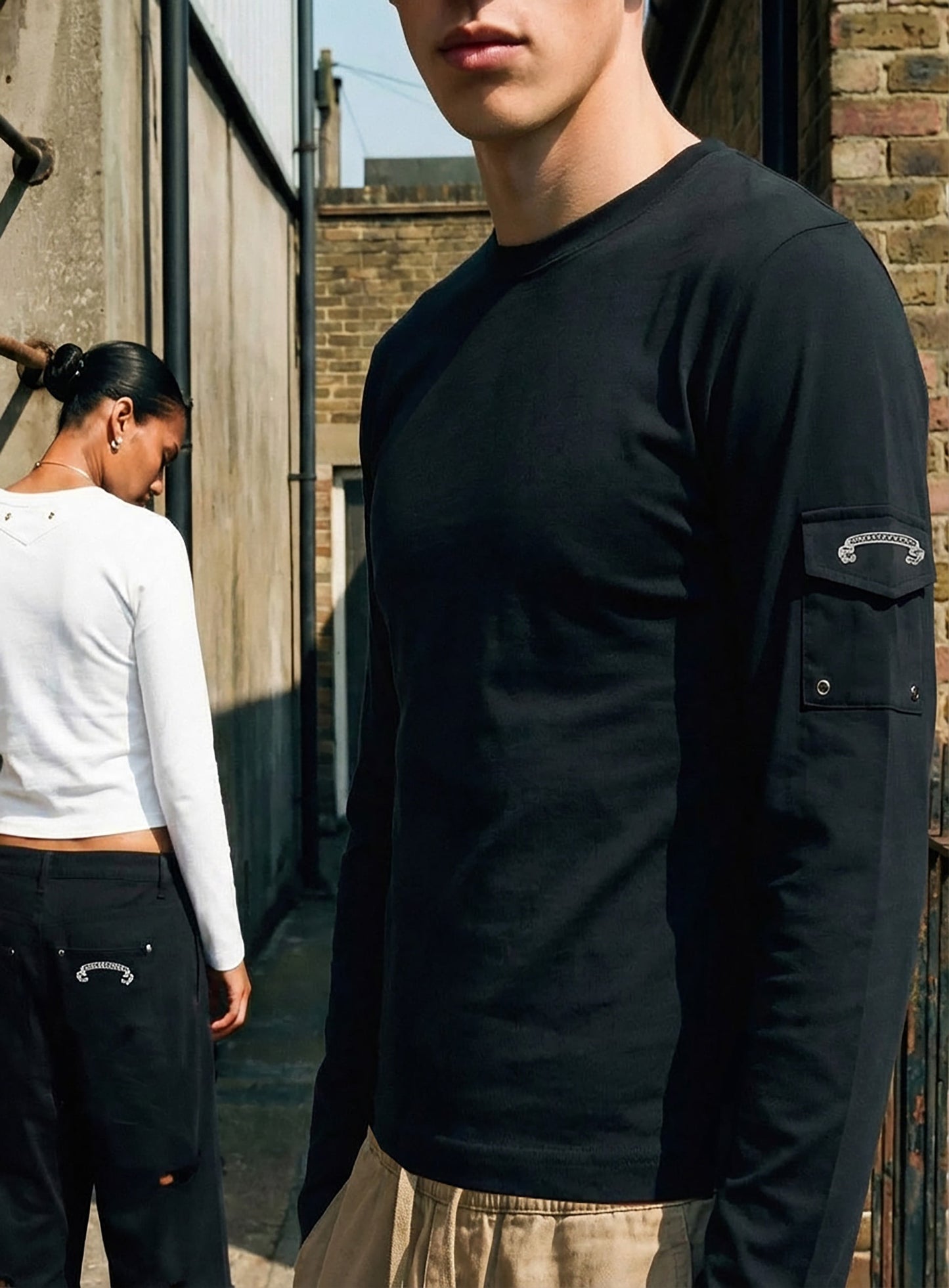[w-tee26-017] Viper Pocket Long Sleeve T-Shirt V2 - White