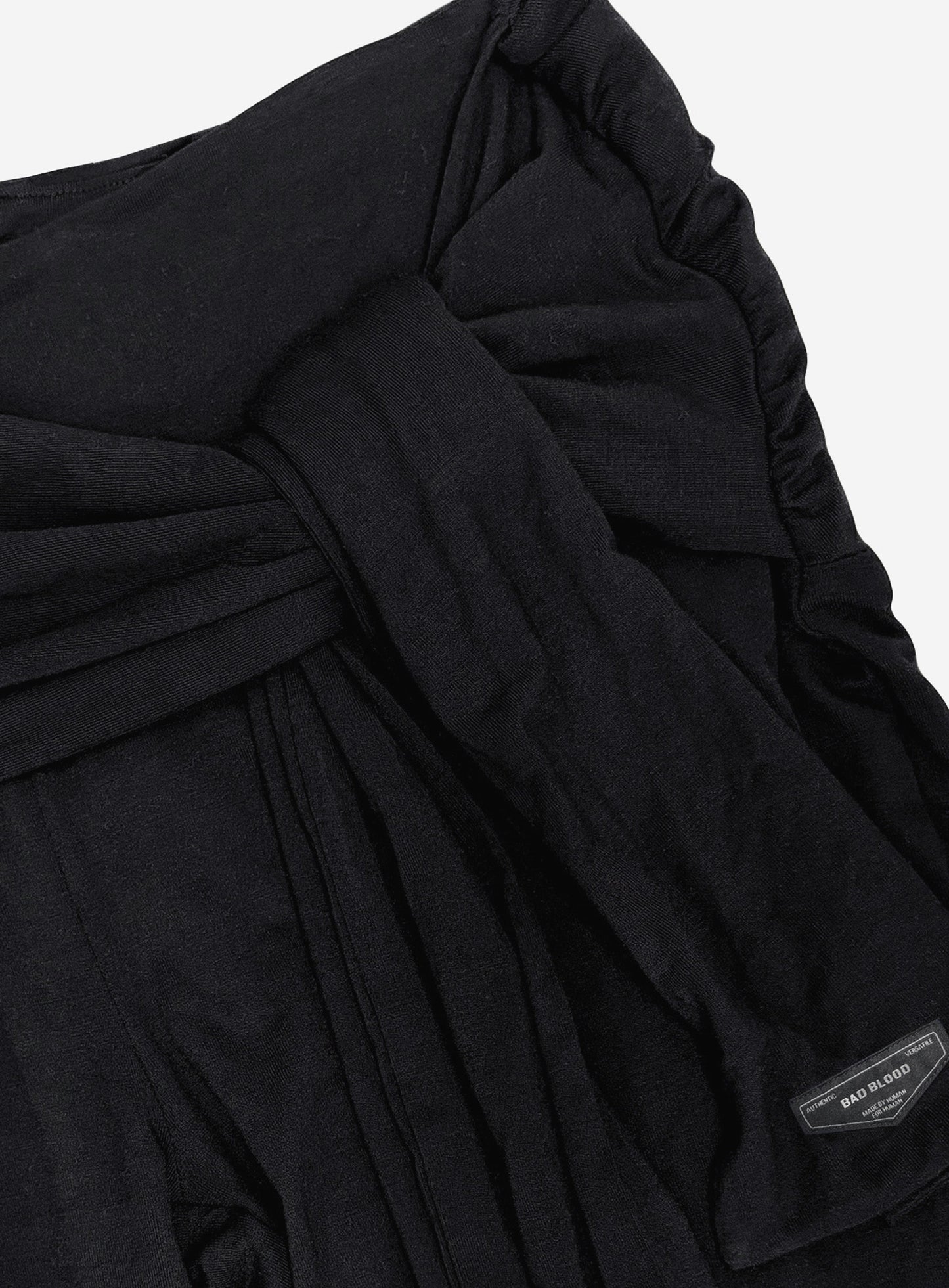 [w-pts26-077] Everyday Tie-Waist Bootcut Pants - Charcoal