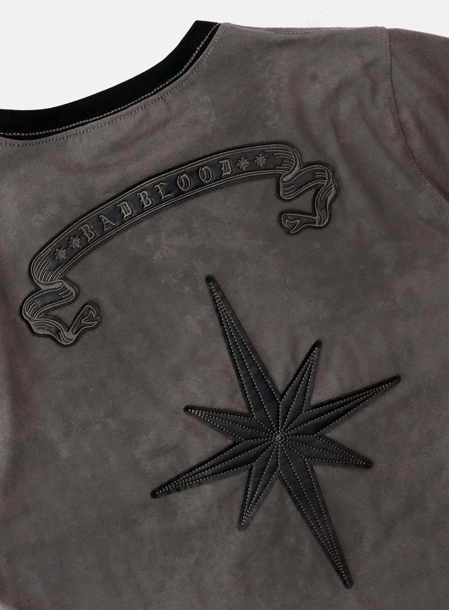 Cosmo Bad Patch Ringer T-Shirt - Charcoal