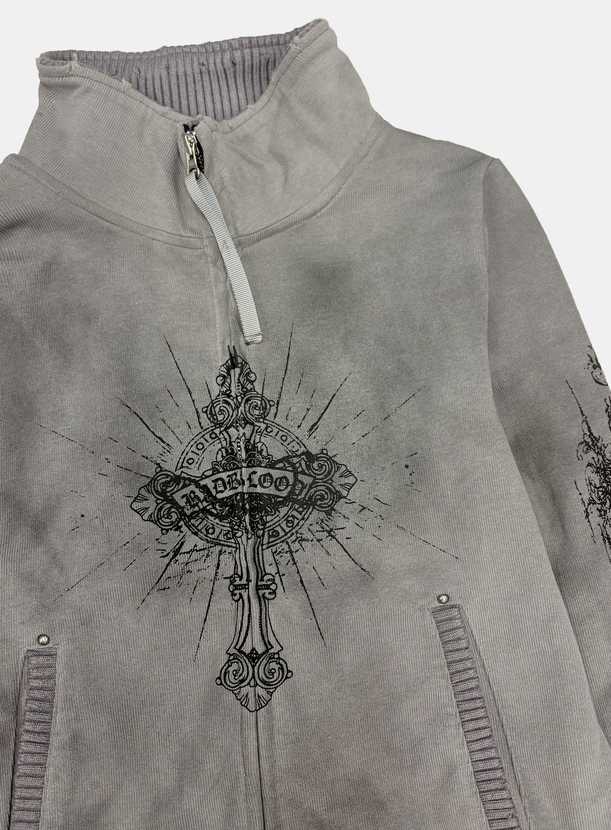 [w-jkt26-071] TMV SAINT DOMINIC Full-Zip Knit Track Top - Charcoal
