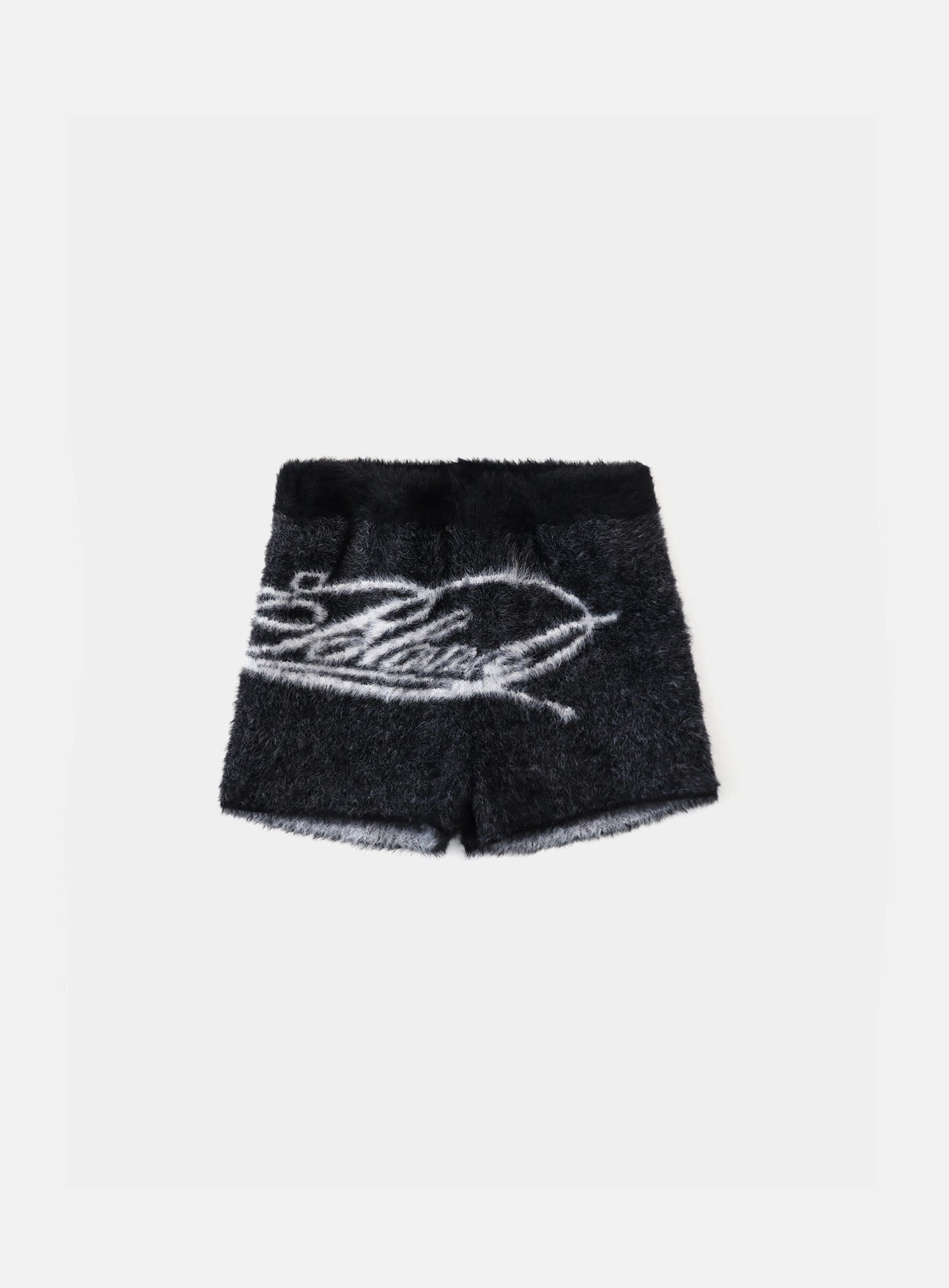 [w-srt25-052] Dark Classic MYM Mohair Boy Shorts - Black
