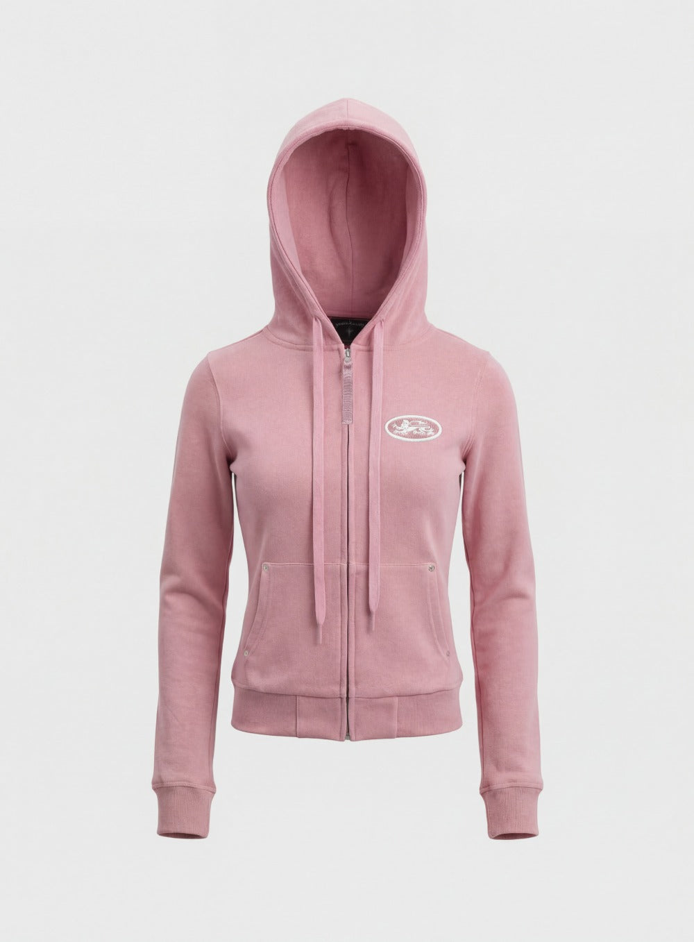 [w-hde26-019] Mystic Capsule Slim-Fit Zip-Up Hoodie - Pink