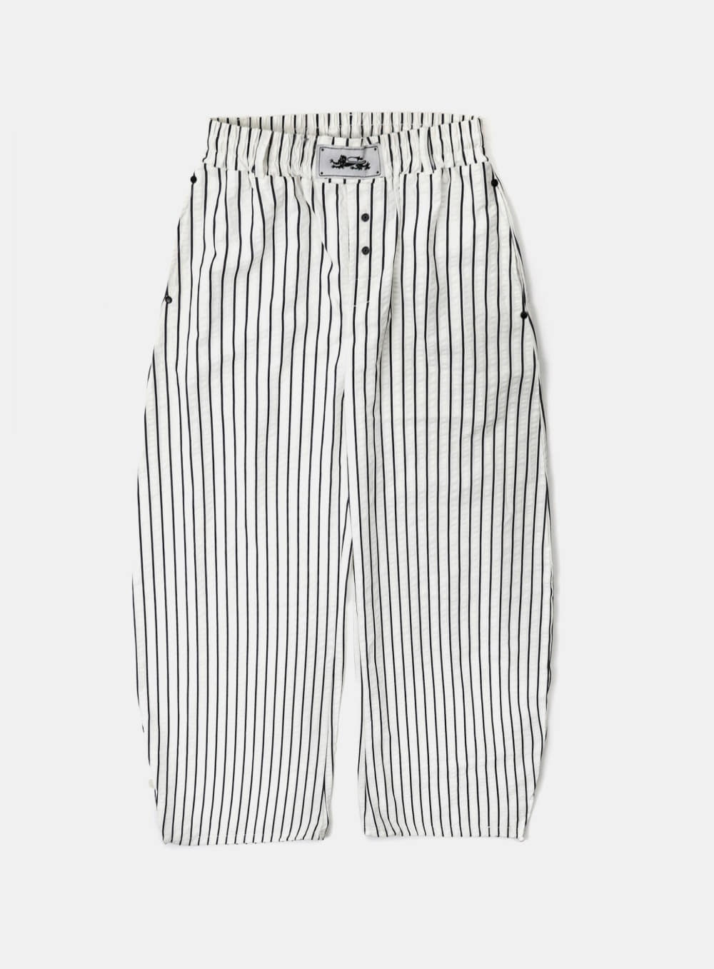 AJ Easy Pants - White/Stripe