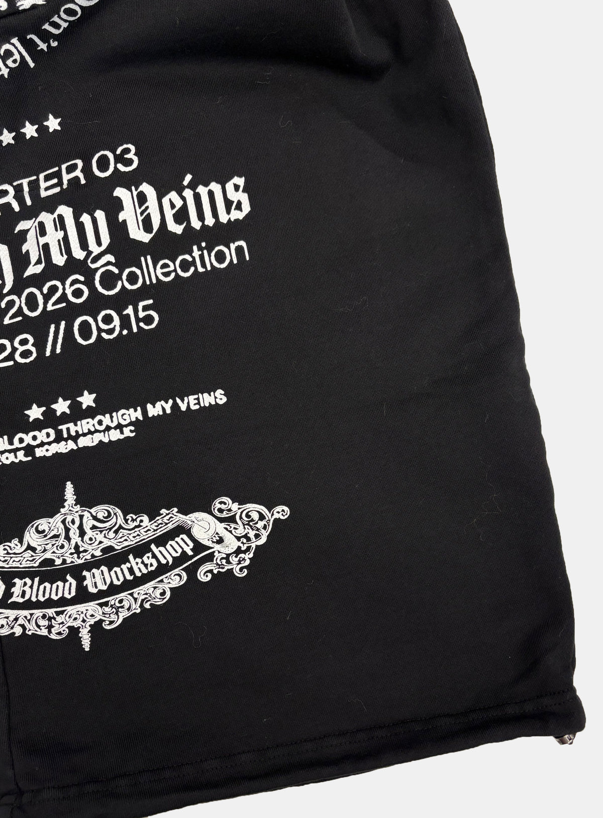 [w-pts26-138] T.M.V. UNCONTROLLED Curved Bootcut Joggers - Black