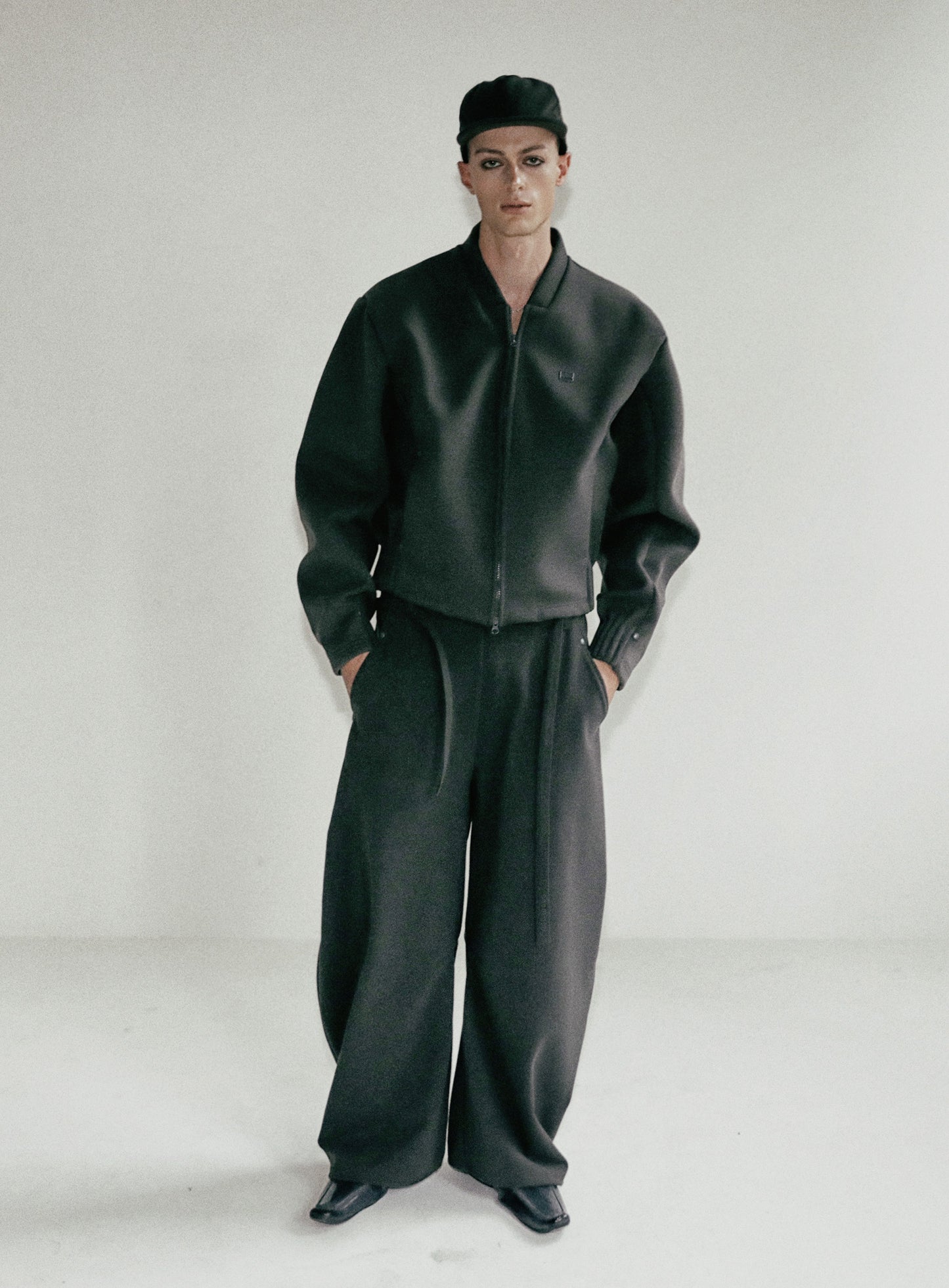 Beyond Cash Soft Zip-Up Jacket - Charcoal