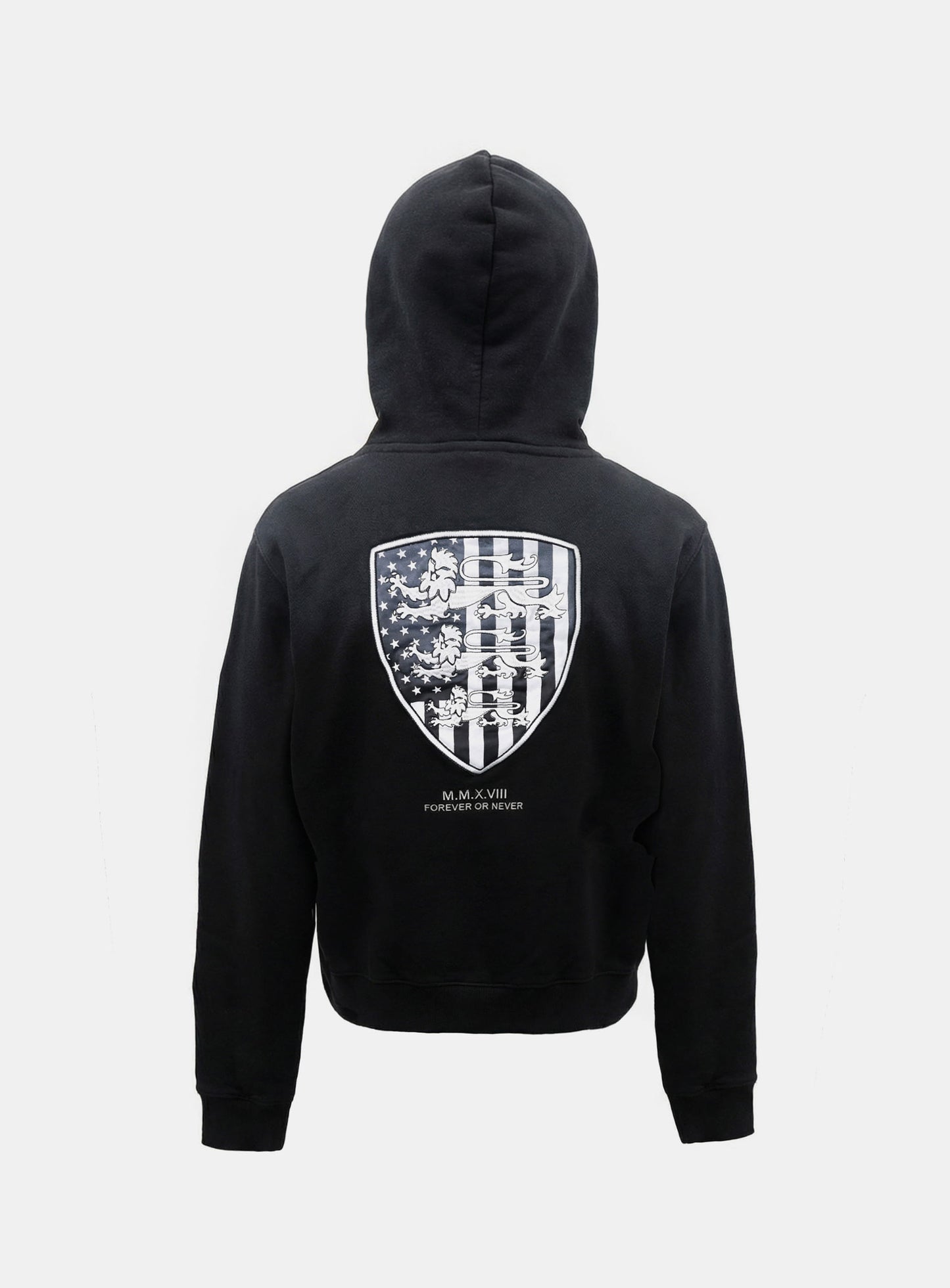 [w-hde25-092] Shield Old Glory Hood - Dusty Black