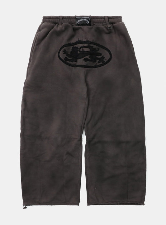 Lion Patch 2-Way Curved Jogger - Charcoal