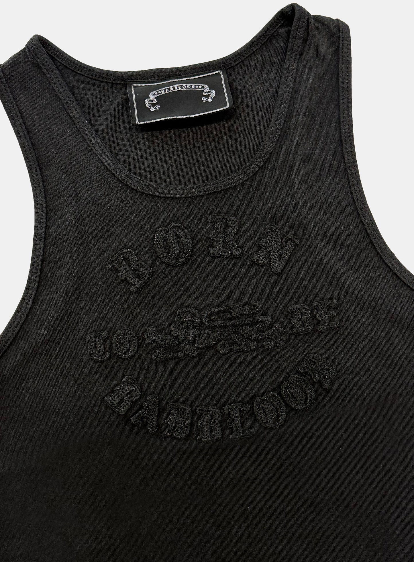[w-tnk26-019] BORN TO BE Tank - Black