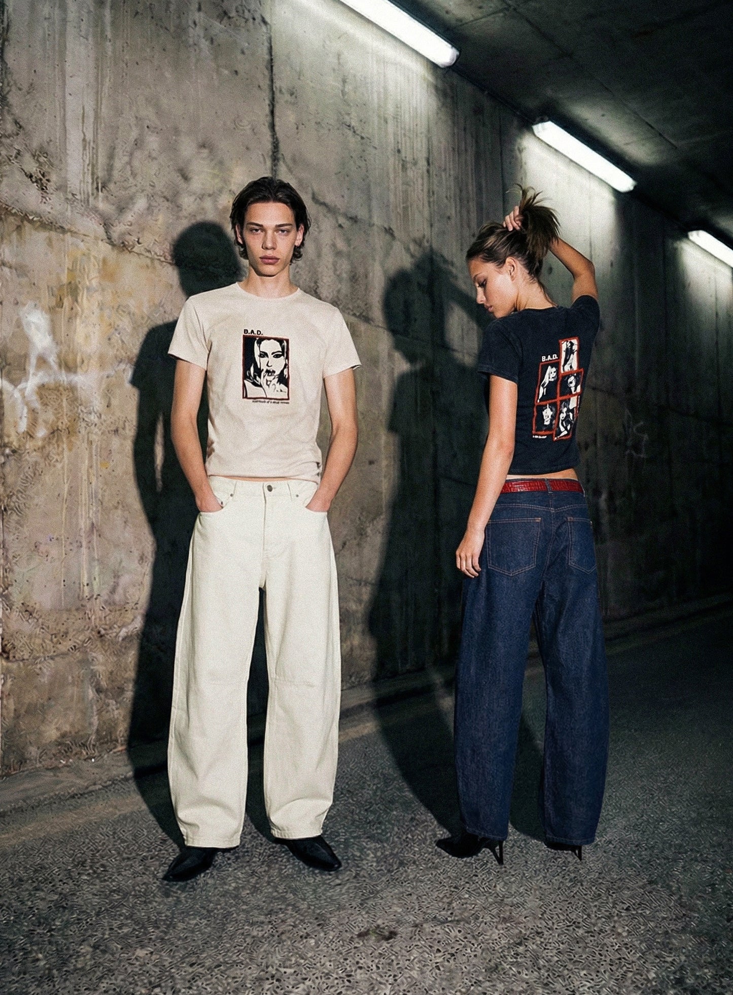 [w-pts26-043] 701 Semi Curved Fit Pants - Denim blue