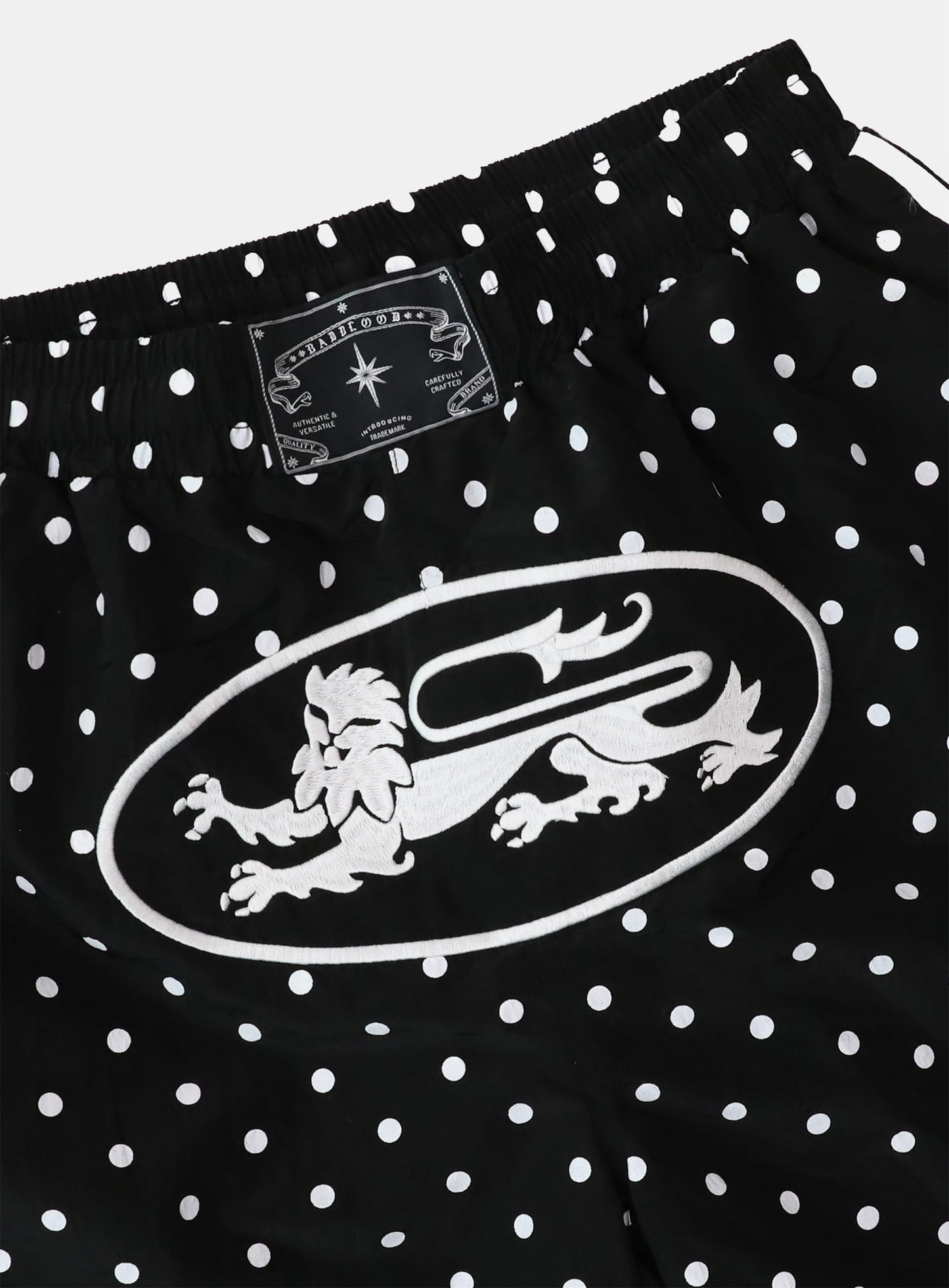 Mystic Billy Nylon Bermuda Pants - Black Dot