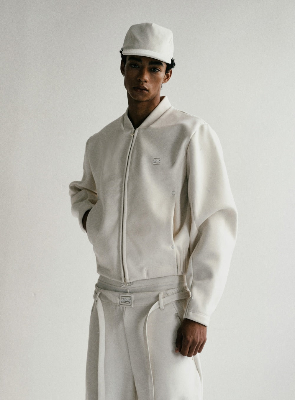 Beyond Cash Soft Zip-Up Jacket - Cream