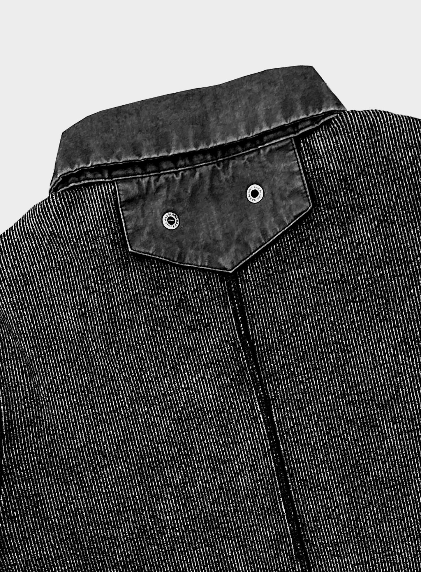 [w-tee26-006] Viper Cotton Rib Polo Shirt - Black