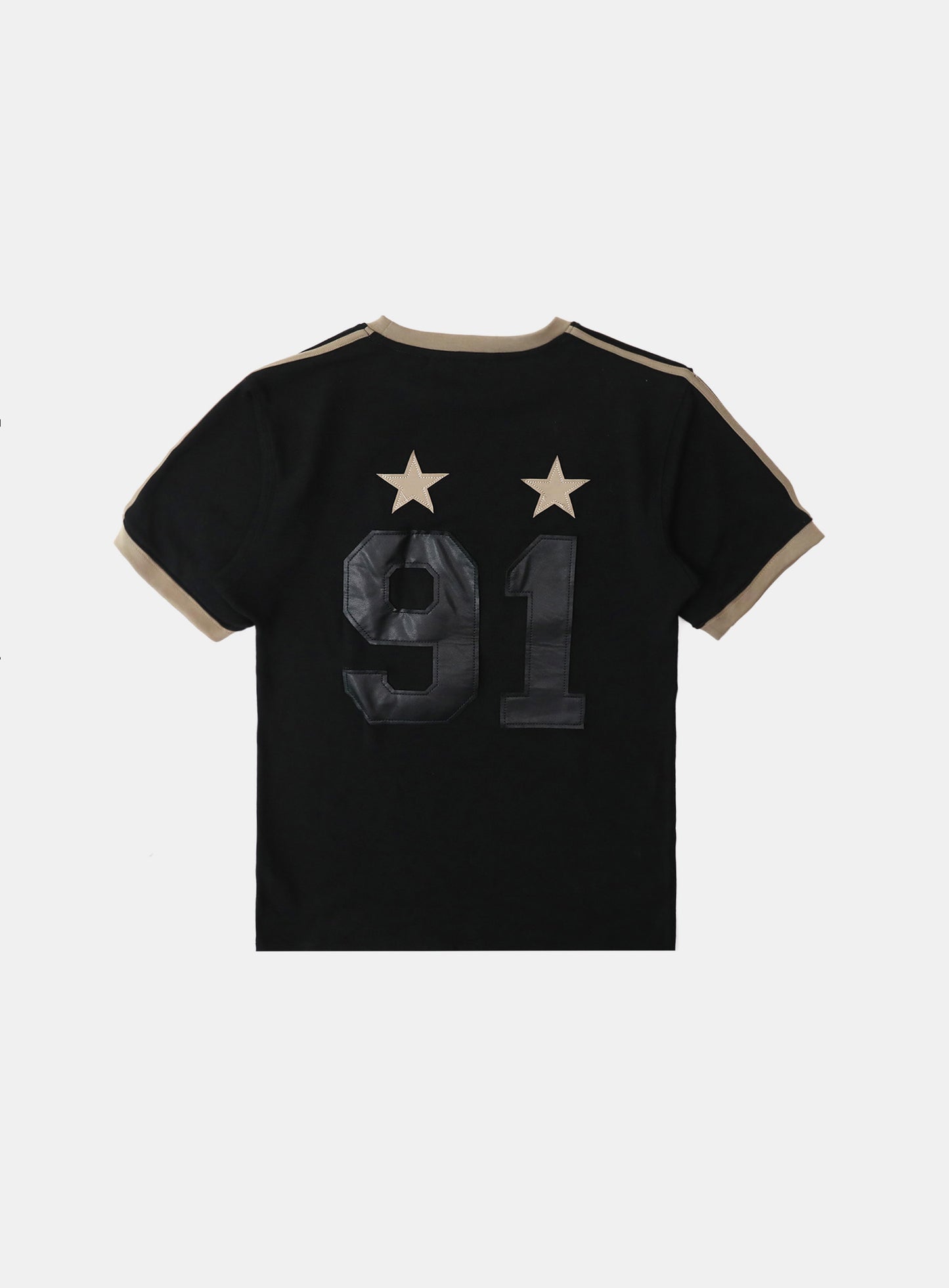 Vintage Club Jersey Ringer T-Shirt - Black