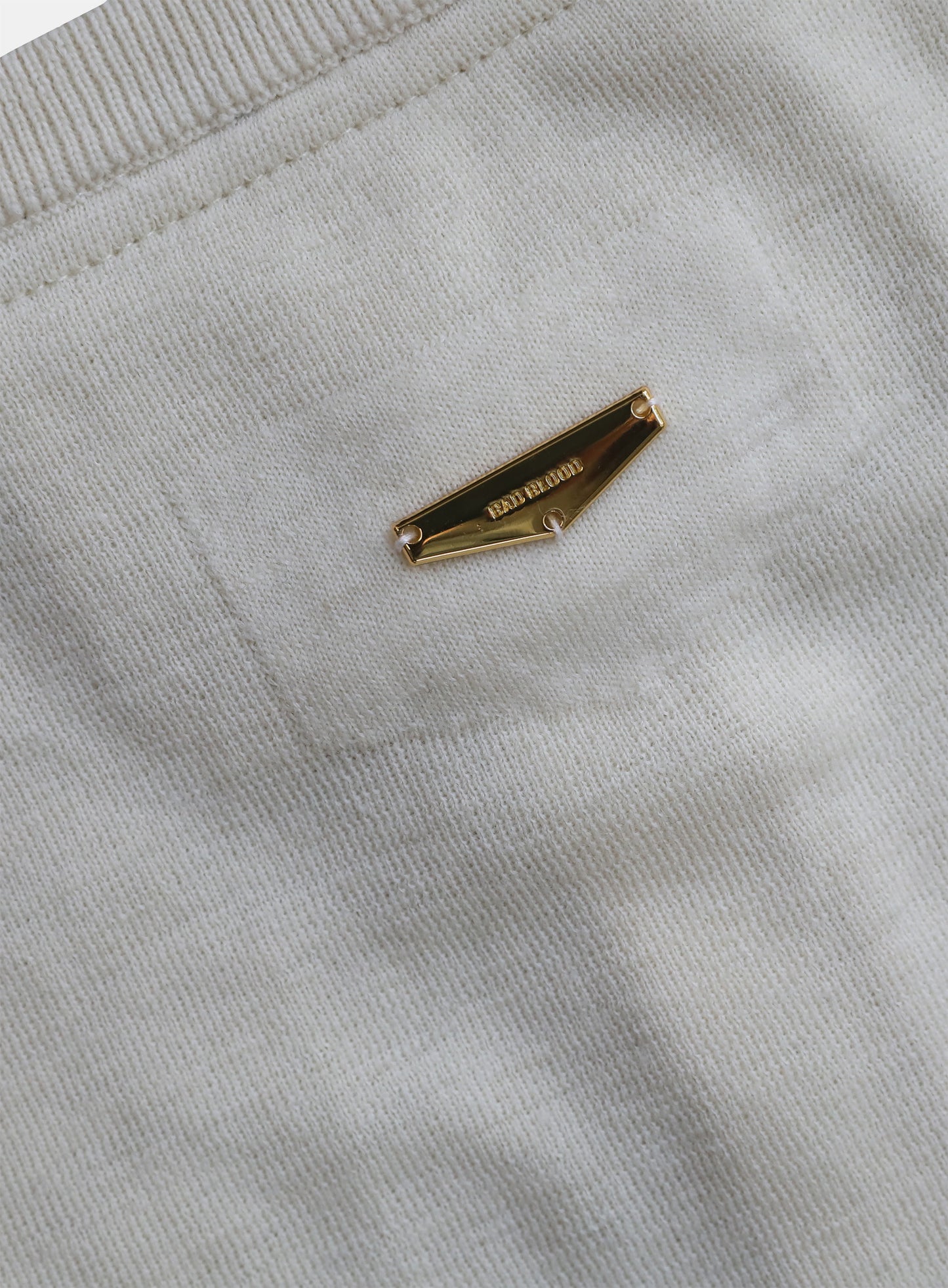 [w-knt26-023] Fine Merino Wool Knit Henley Neck - Cream