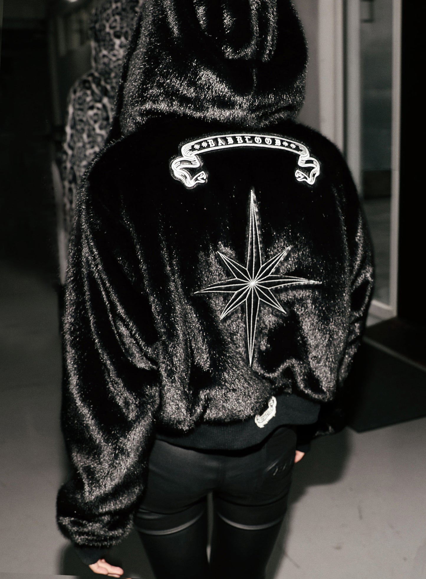 Mystic11 Reversible Fur Hooded Jacket - White/Black