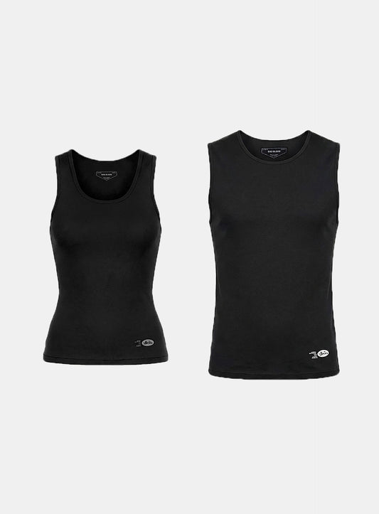 [w-tnk26-015] BS Cotton Jersey Classic Tank - Black