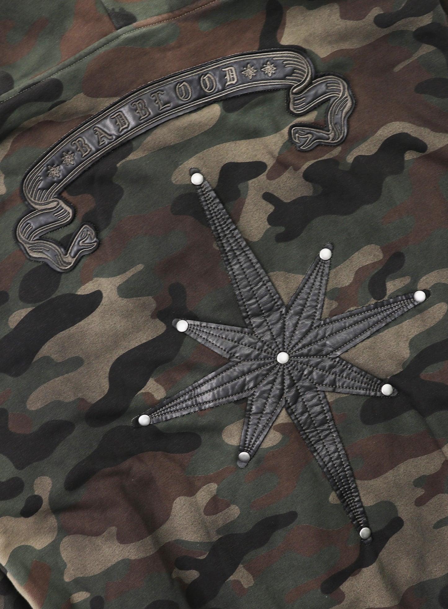 Cosmo Patch Hooded Zip-Up - Green Camo