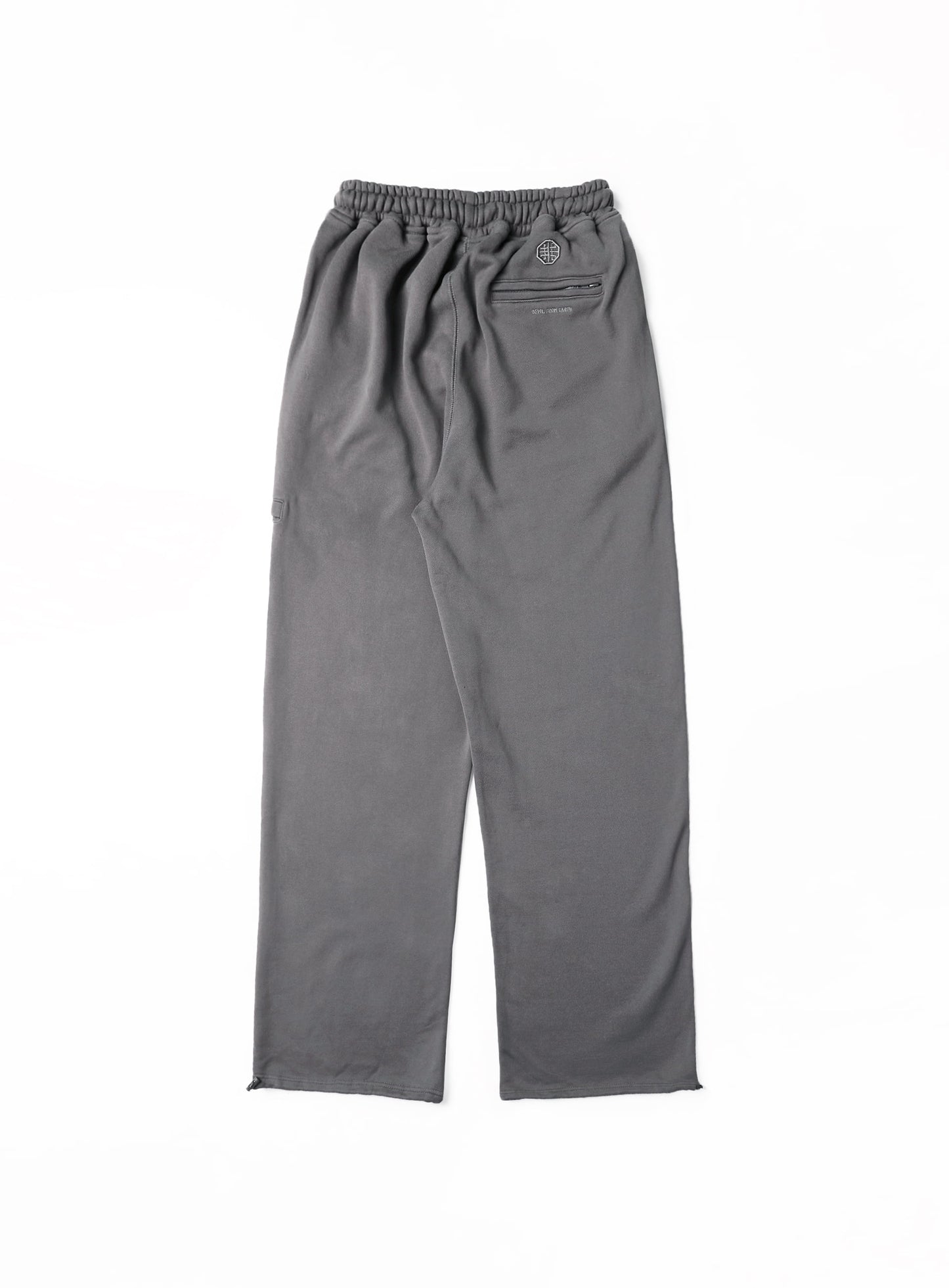 Old Effect Super Wide Trousers - Sleet Gray