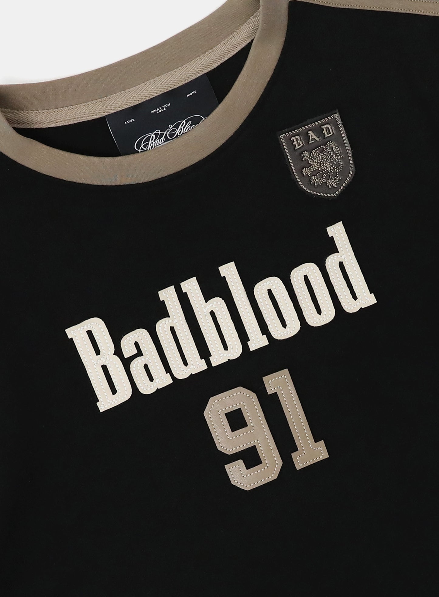 Vintage Club Jersey Ringer T-Shirt - Black