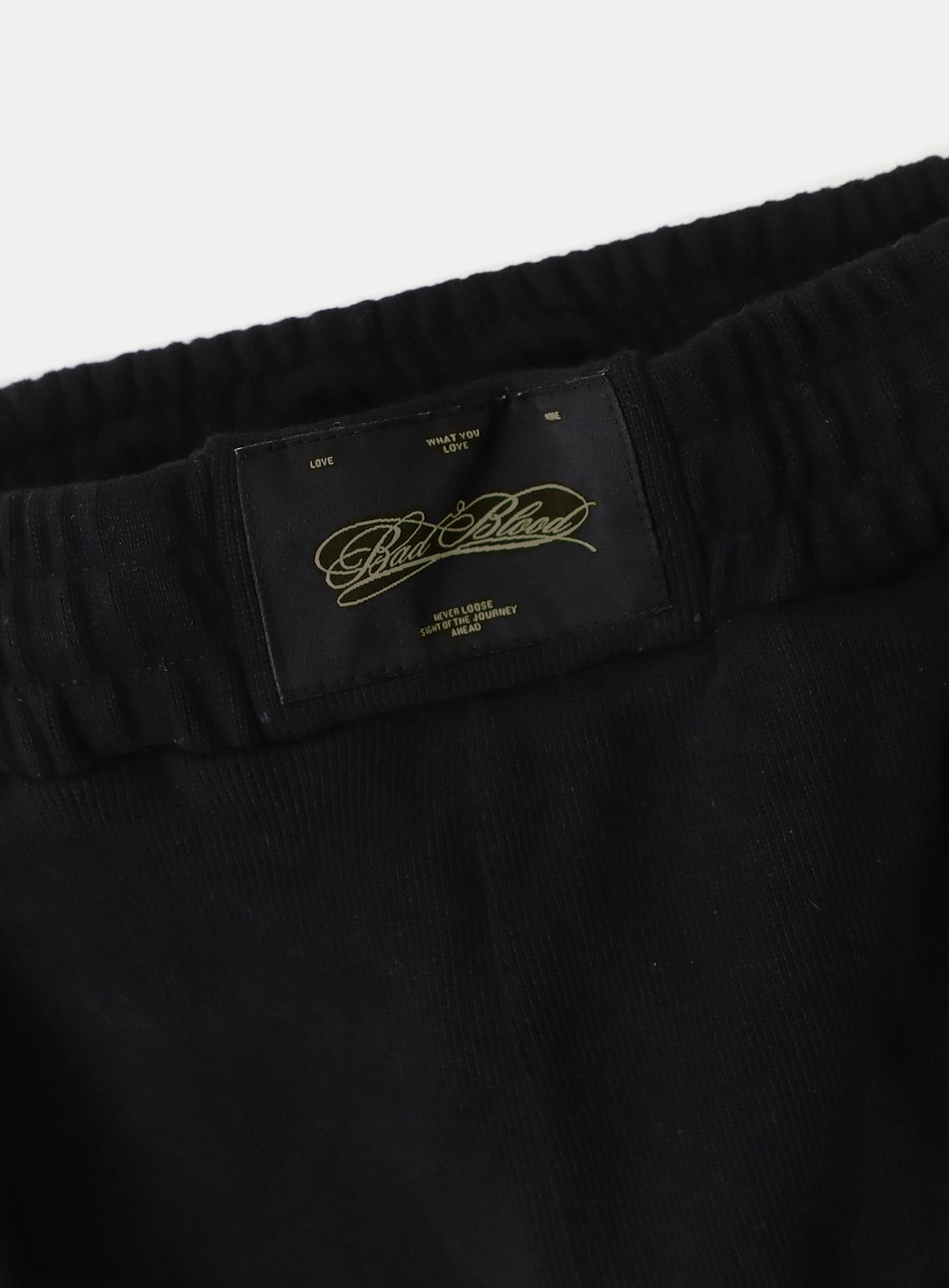 [w-pts25-090] Dark Classic Knit Track Pants - Black