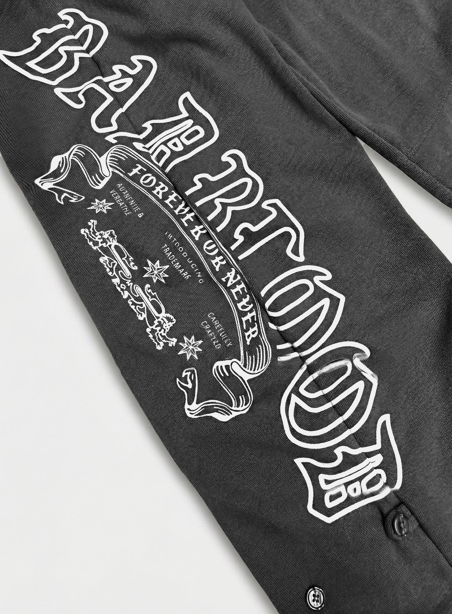 [w-pts26-057] Mystic Capsule Semi-Curved Fit Joggers - Charcoal