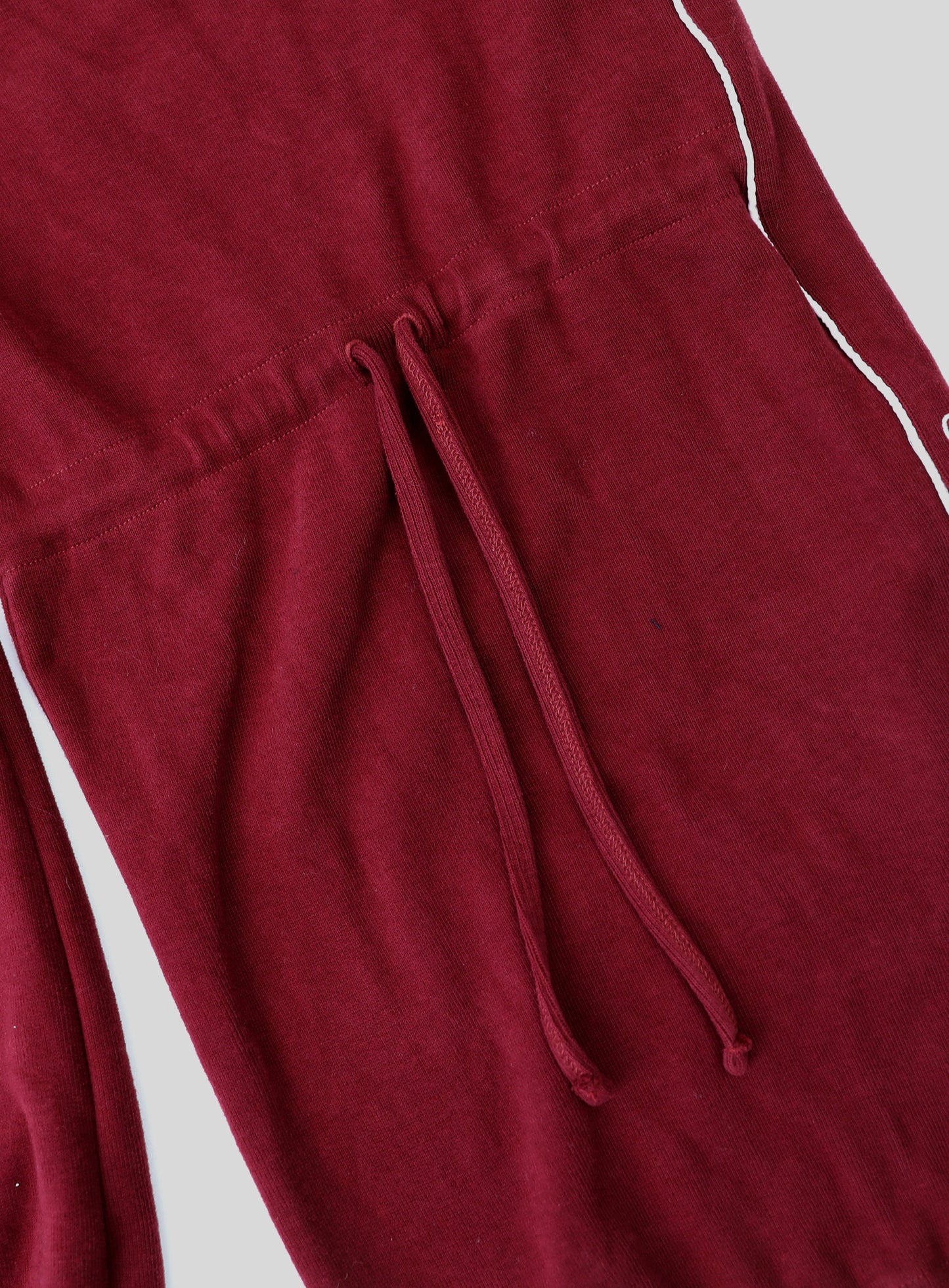 Dark Classic Pinstripe Track Pants - Wine