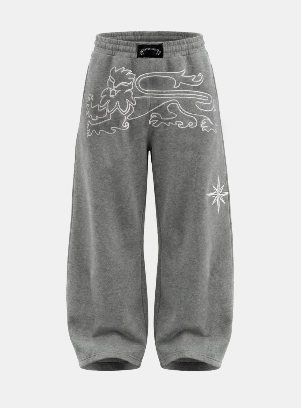 [w-pts26-002] Titan Stroke Baggy Joggers - Gray