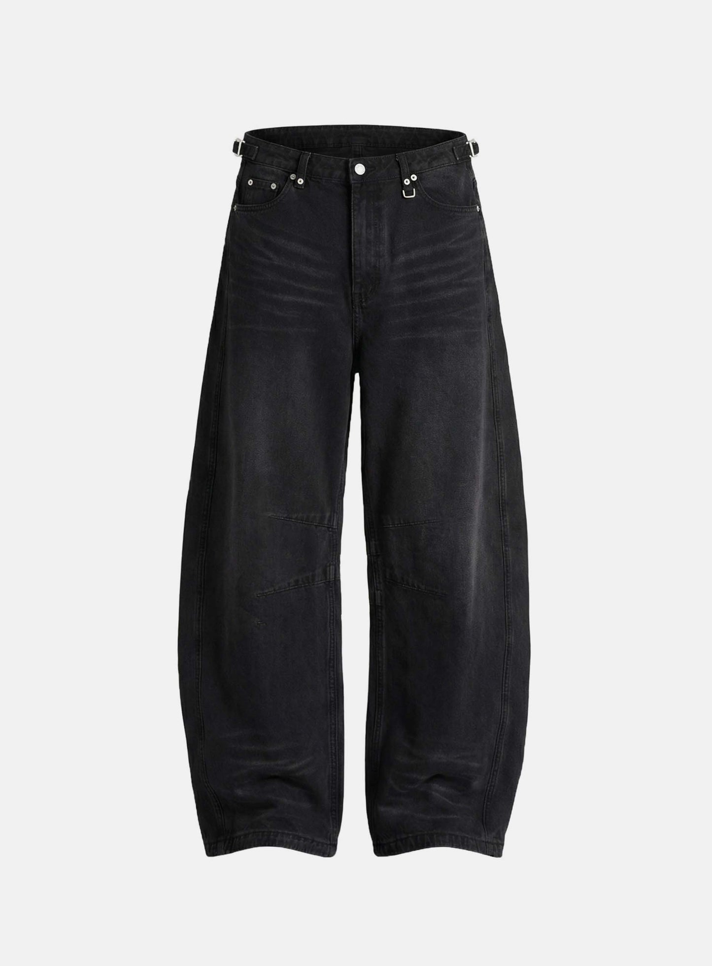 [w-pts26-013] Viper 301 Semi-Curved Pants - Washed Black Denim